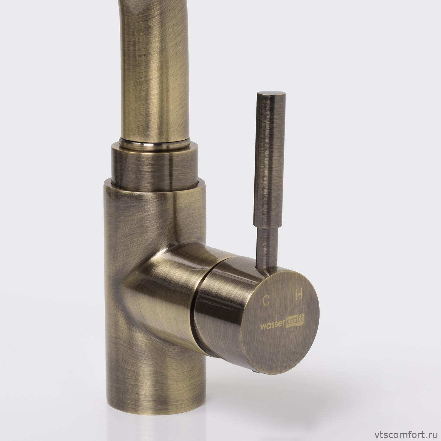 Фото WasserKraft A8237 Смеситель для кухни с выдвижной лейкой Изображение WasserKraft A8237 Смеситель для кухни с выдвижной лейкой