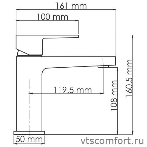 Фото WasserKraft Abens 2003 Смеситель для умывальника Изображение WasserKraft Abens 2003 Смеситель для умывальника