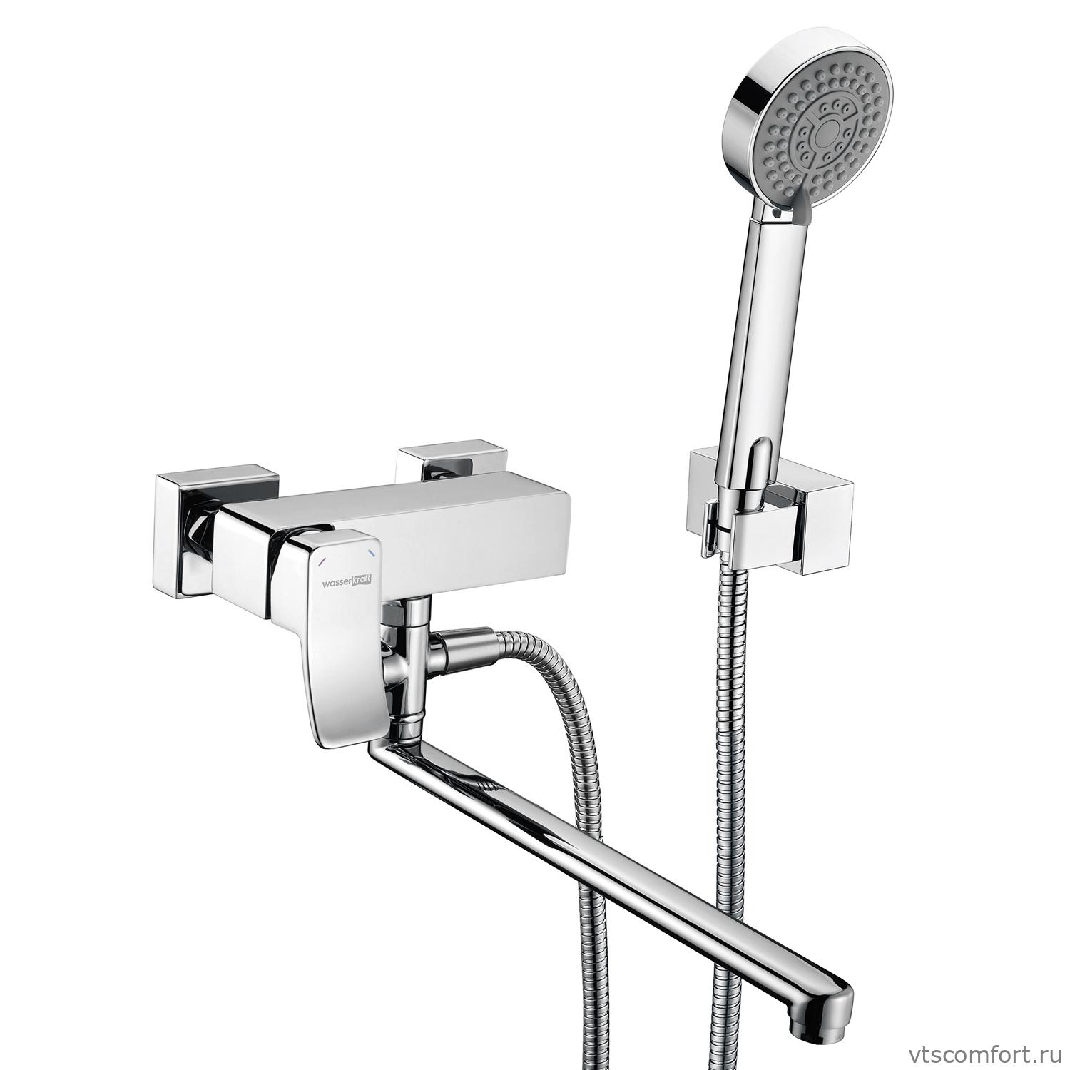 Фото WasserKraft Aller 1062L Смеситель для ванны с длинным изливом Изображение WasserKraft Aller 1062L Смеситель для ванны с длинным изливом
