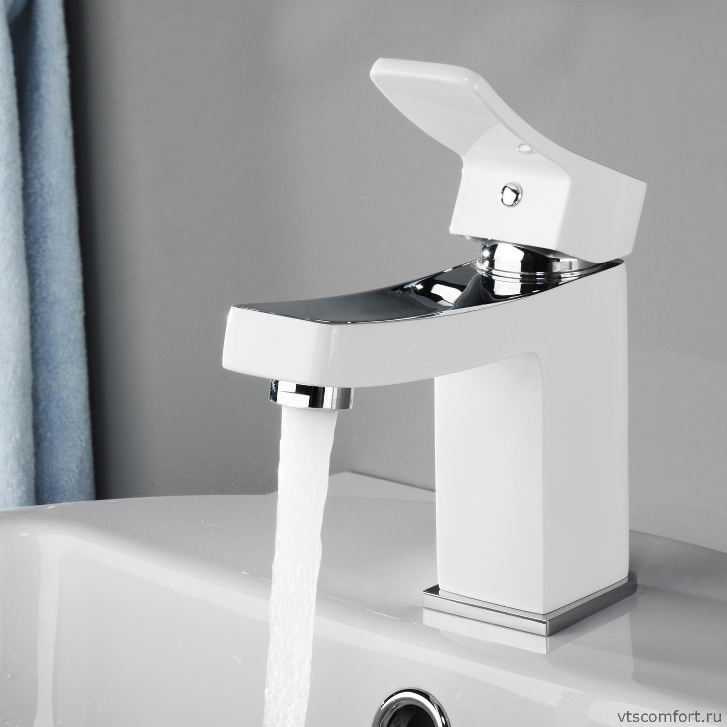 Фото WasserKraft Aller 1063WHITE Смеситель для умывальника Изображение WasserKraft Aller 1063WHITE Смеситель для умывальника