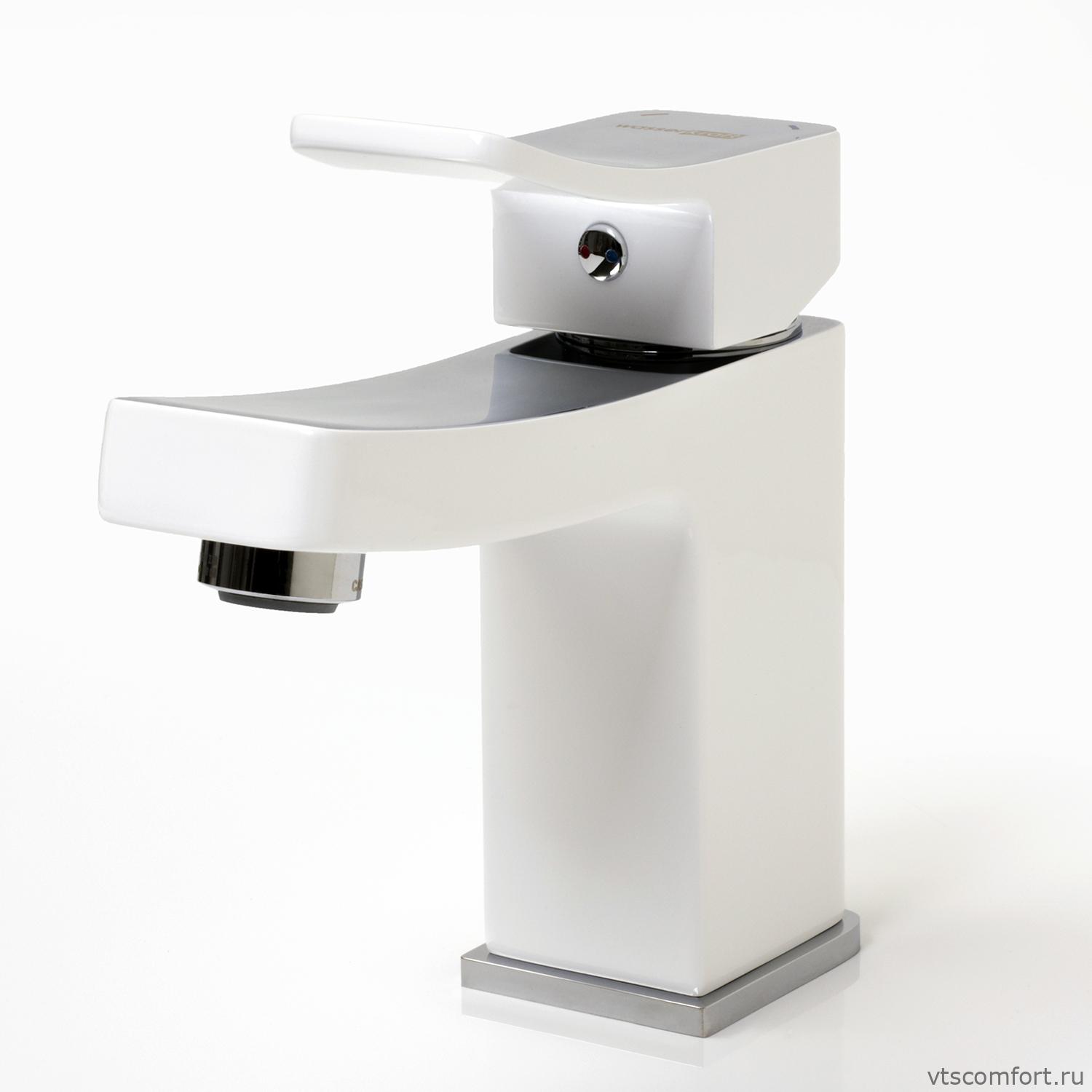 Фото WasserKraft Aller 1063WHITE Смеситель для умывальника Изображение WasserKraft Aller 1063WHITE Смеситель для умывальника