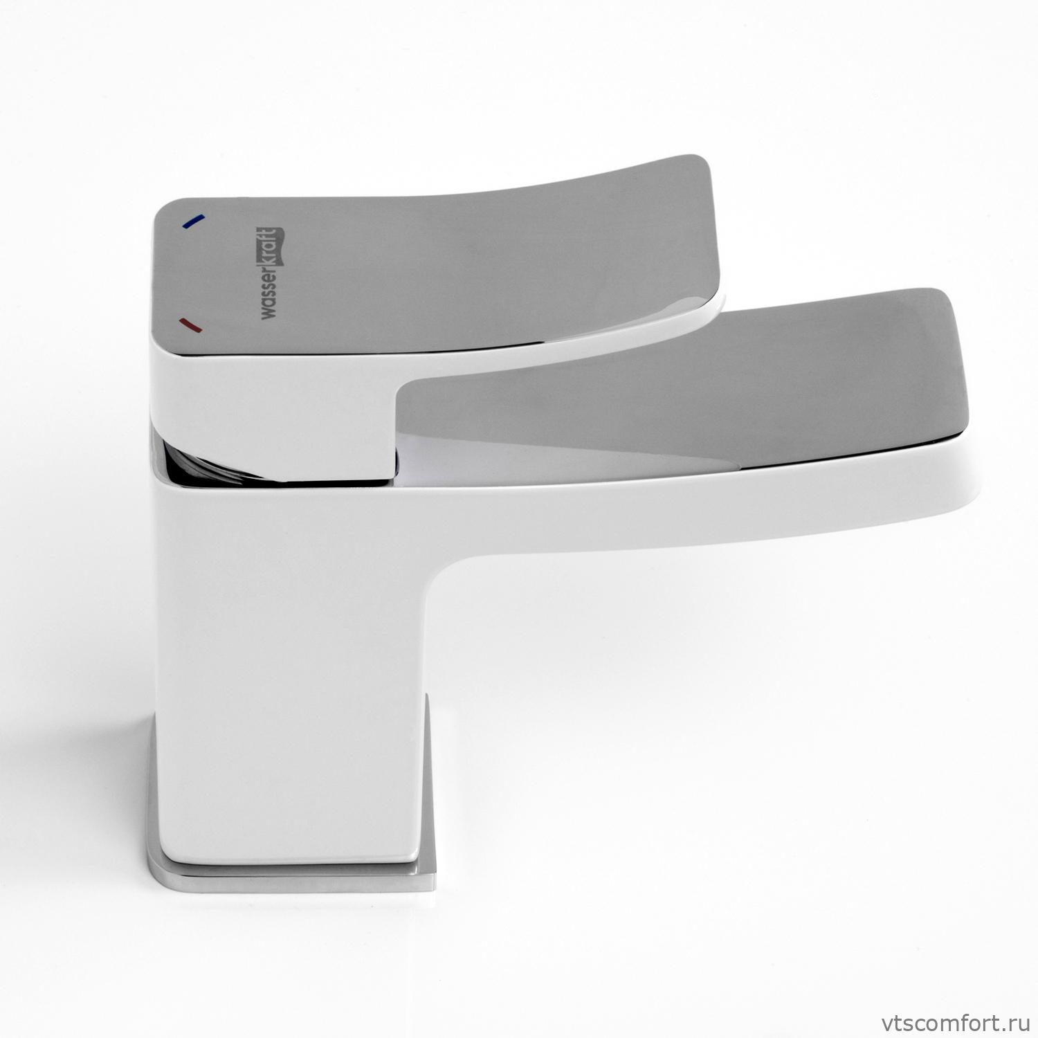 Фото WasserKraft Aller 1063WHITE Смеситель для умывальника Изображение WasserKraft Aller 1063WHITE Смеситель для умывальника