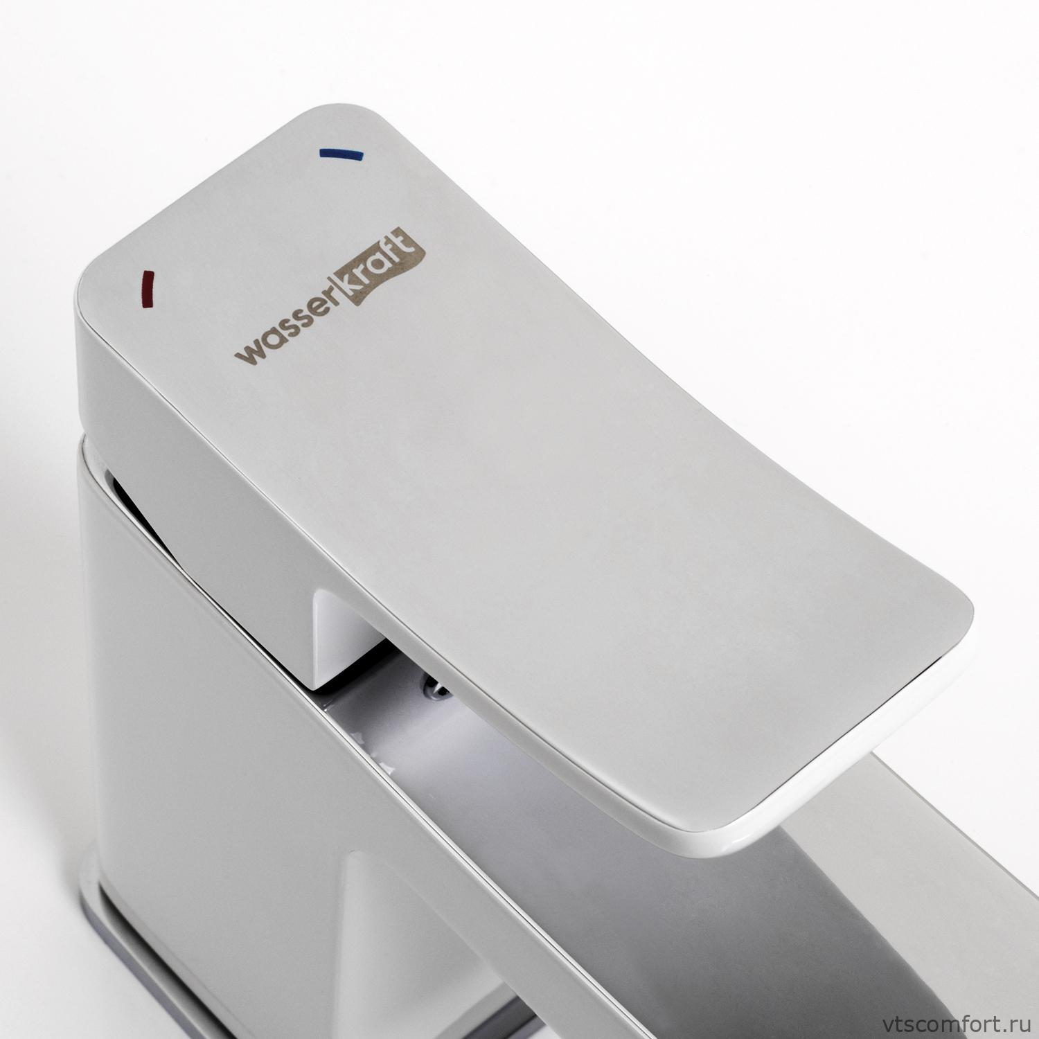 Фото WasserKraft Aller 1063WHITE Смеситель для умывальника Изображение WasserKraft Aller 1063WHITE Смеситель для умывальника