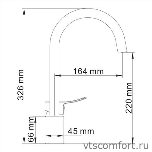 Фото WasserKraft Aller 1067 Смеситель для кухни Изображение WasserKraft Aller 1067 Смеситель для кухни