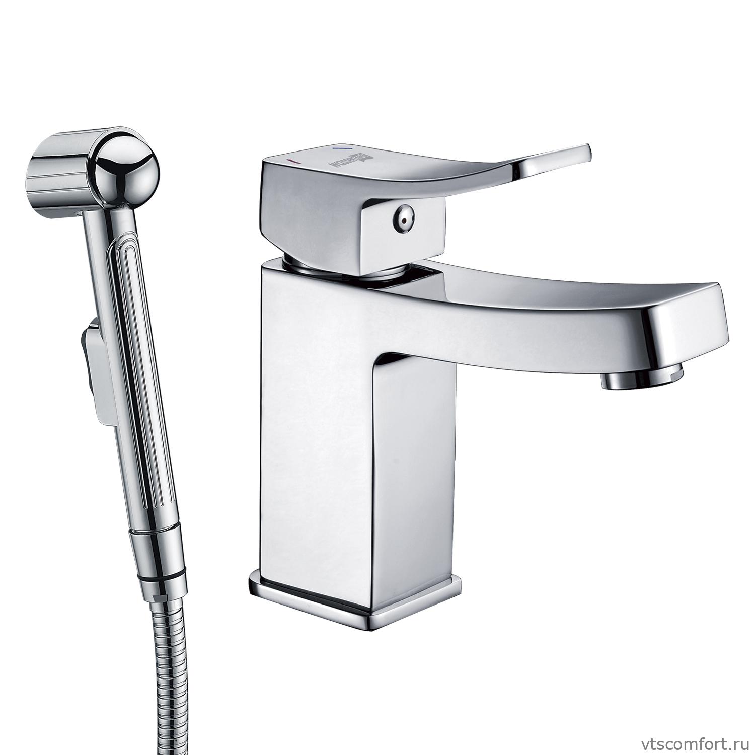 Фото WasserKraft Aller 1068 Смеситель для умывальника с гигиенической лейкой Изображение WasserKraft Aller 1068 Смеситель для умывальника с гигиенической лейкой