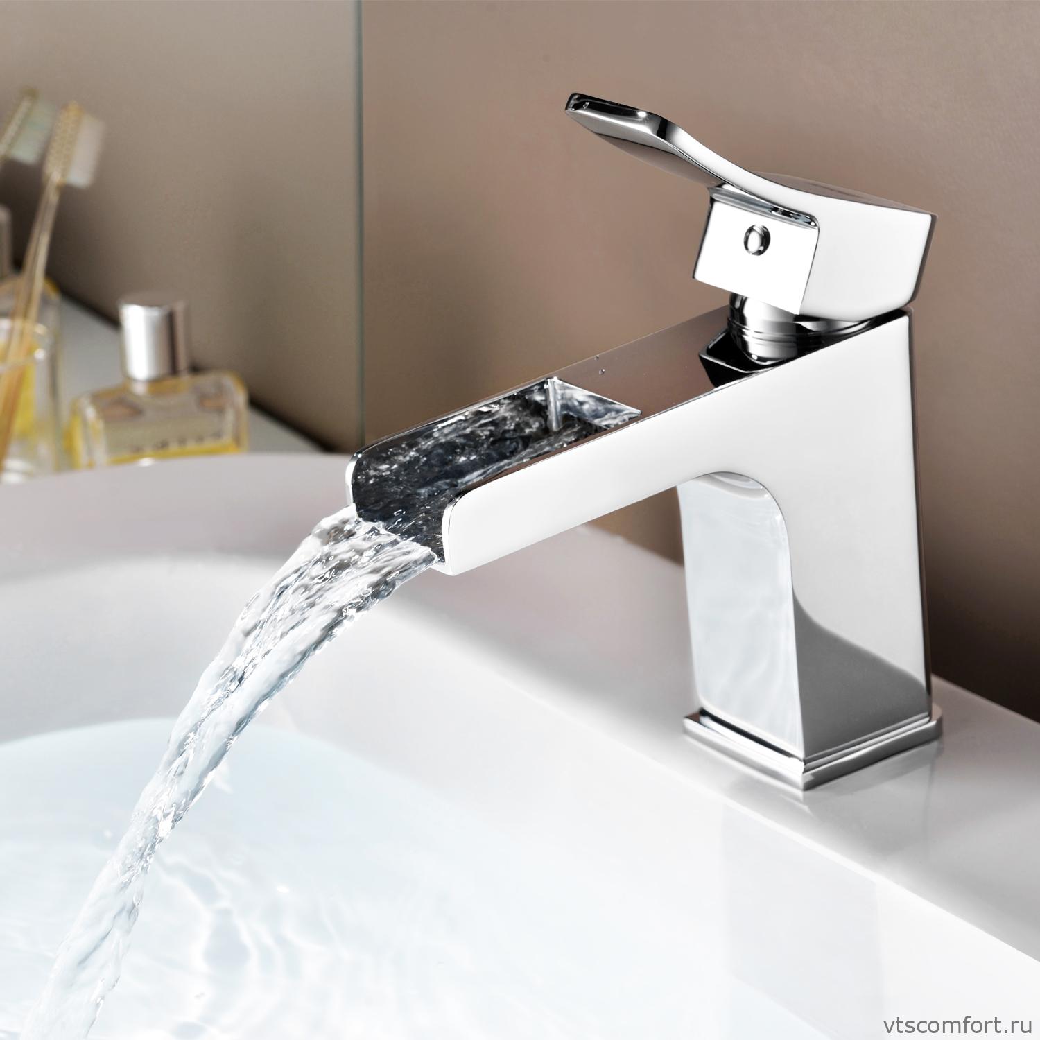 Фото WasserKraft Aller 1069 Каскадный смеситель для умывальника Изображение WasserKraft Aller 1069 Каскадный смеситель для умывальника