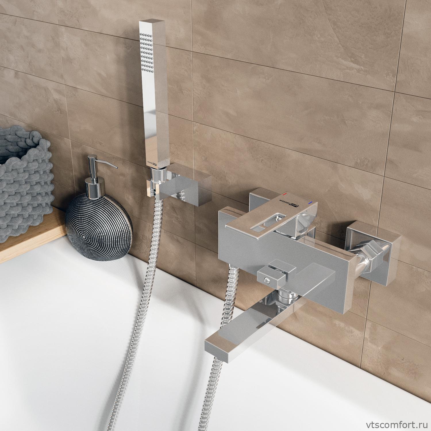 Фото WasserKraft Alme 1501 Смеситель для ванны с коротким изливом Изображение WasserKraft Alme 1501 Смеситель для ванны с коротким изливом