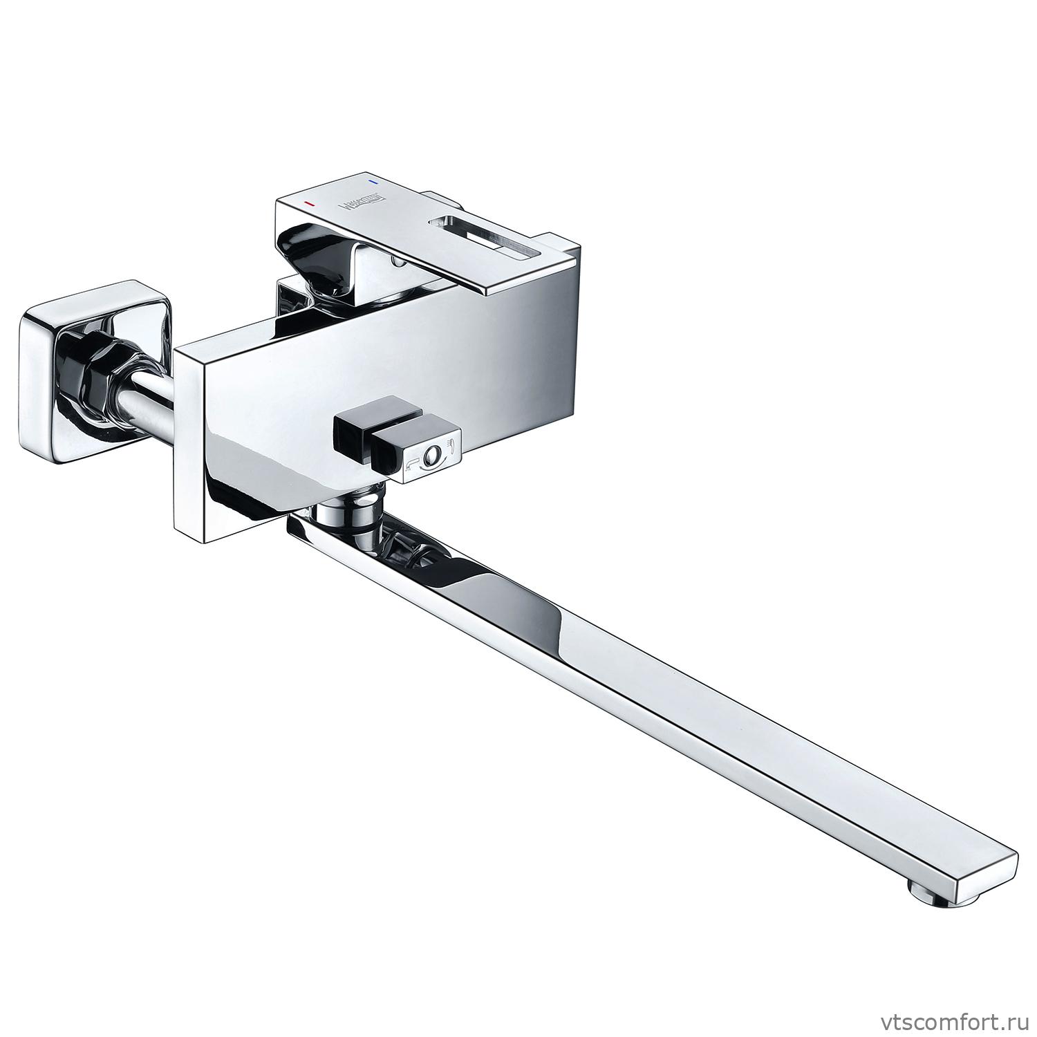 Фото WasserKraft Alme 1502L Смеситель для ванны с длинным изливом Изображение WasserKraft Alme 1502L Смеситель для ванны с длинным изливом