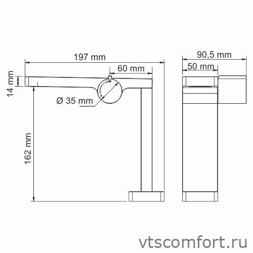 Фото WasserKraft Alme 1510 Смеситель для умывальника Изображение WasserKraft Alme 1510 Смеситель для умывальника