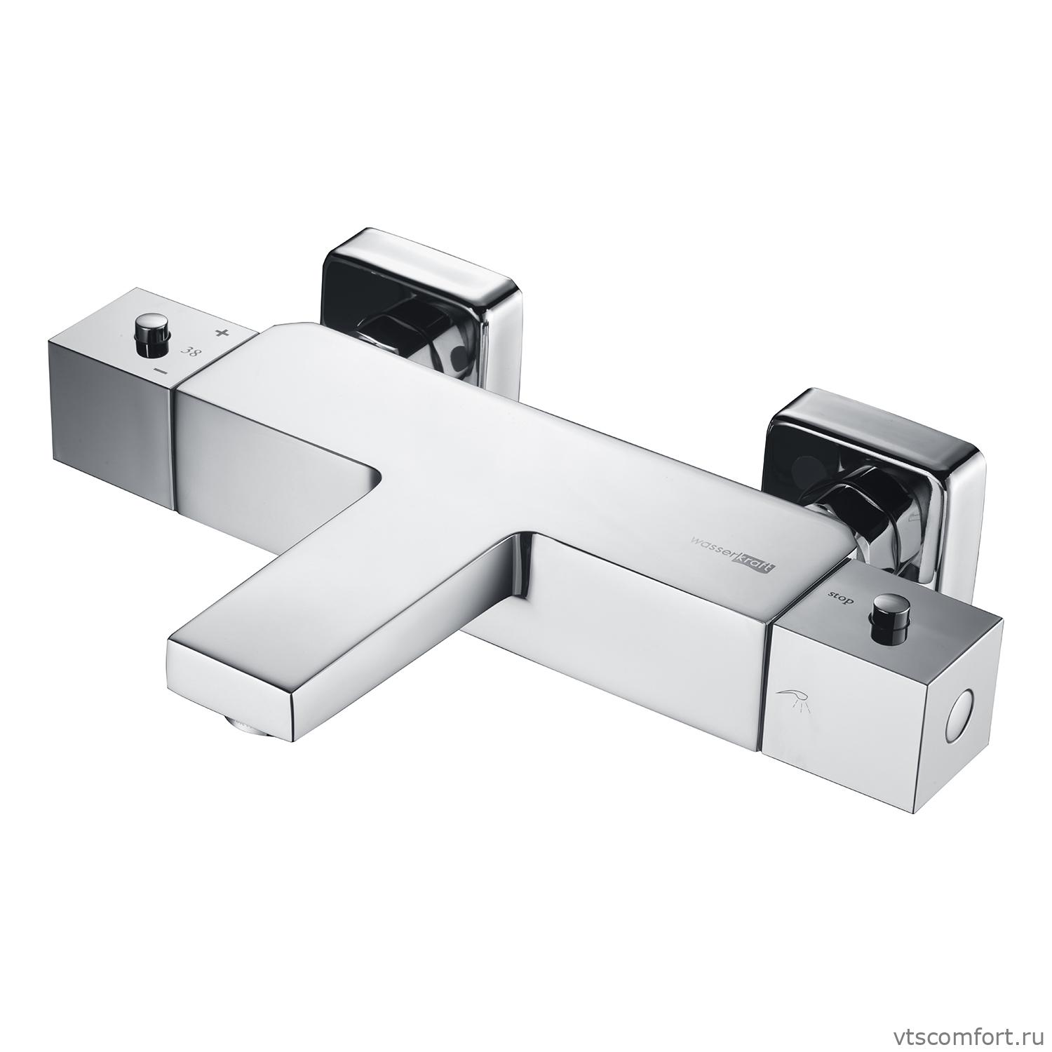 Фото WasserKraft Alme 1511 Thermo Смеситель для ванны с термостатом Изображение WasserKraft Alme 1511 Thermo Смеситель для ванны с термостатом