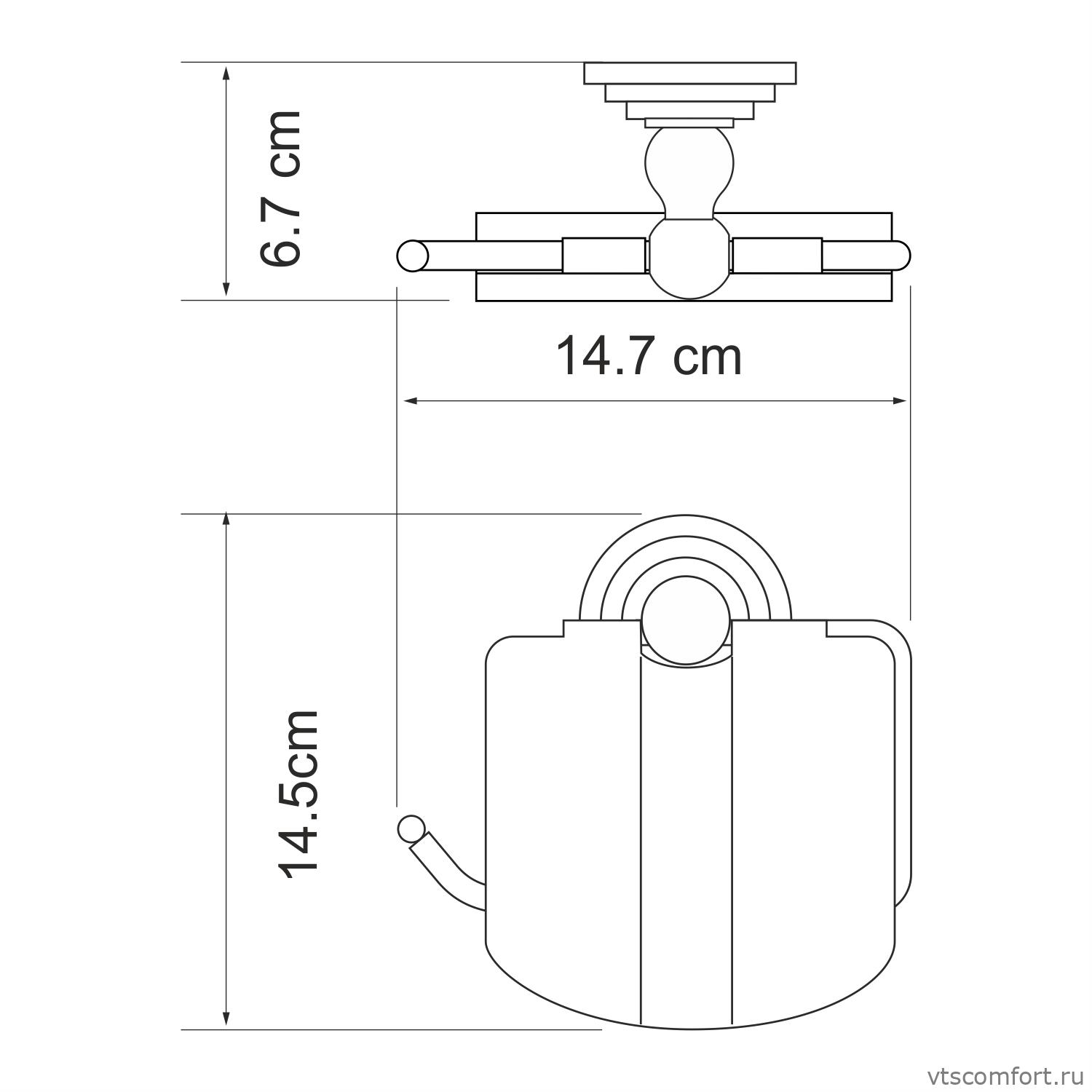 Фото WasserKraft Ammer K-7025 Держатель туалетной бумаги Изображение WasserKraft Ammer K-7025 Держатель туалетной бумаги