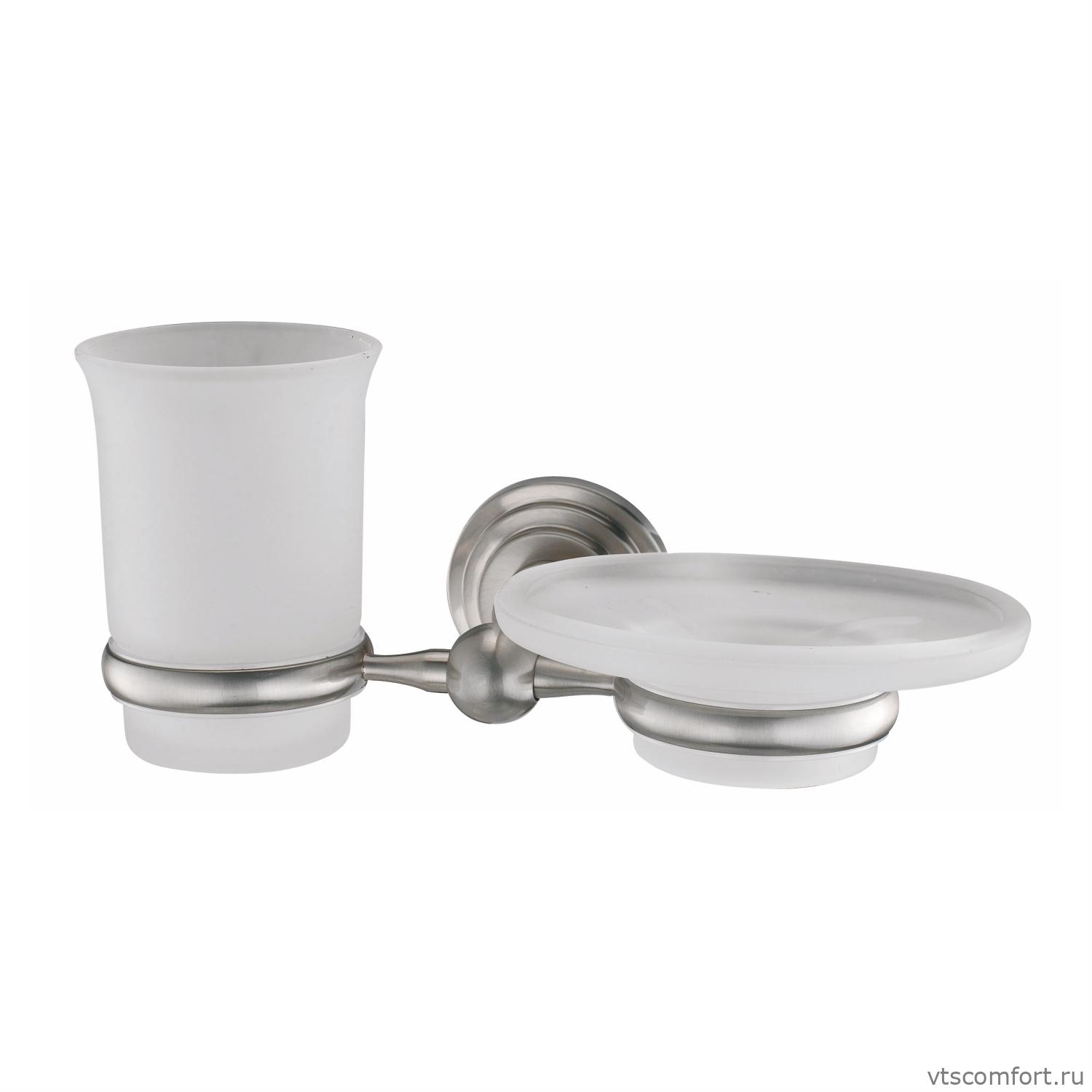 Фото WasserKraft Ammer K-7026 Держатель стакана и мыльницы Изображение WasserKraft Ammer K-7026 Держатель стакана и мыльницы