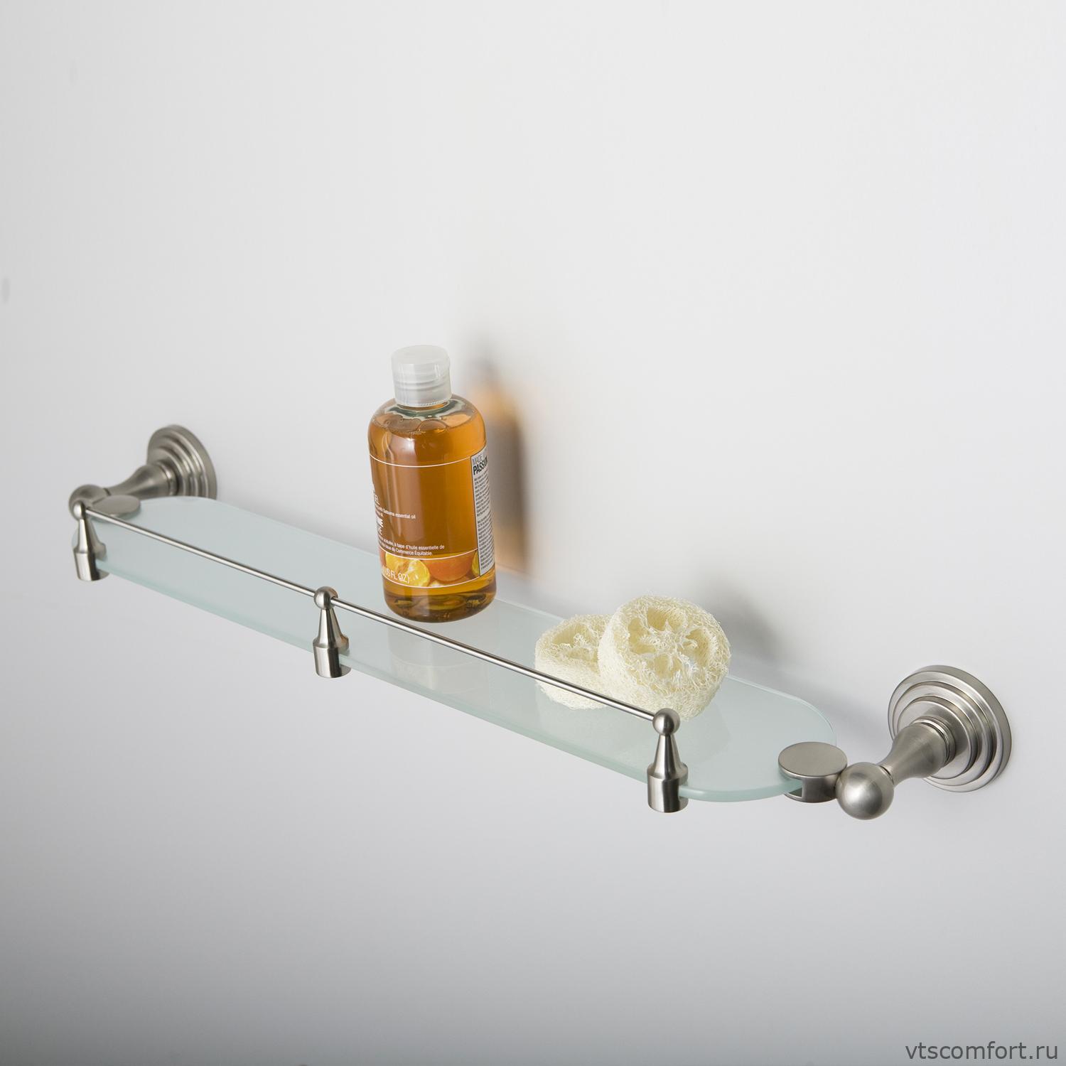 Фото WasserKraft Ammer K-7044 (ранее К-7024) Полка стеклянная с бортиком Изображение WasserKraft Ammer K-7044 (ранее К-7024) Полка стеклянная с бортиком