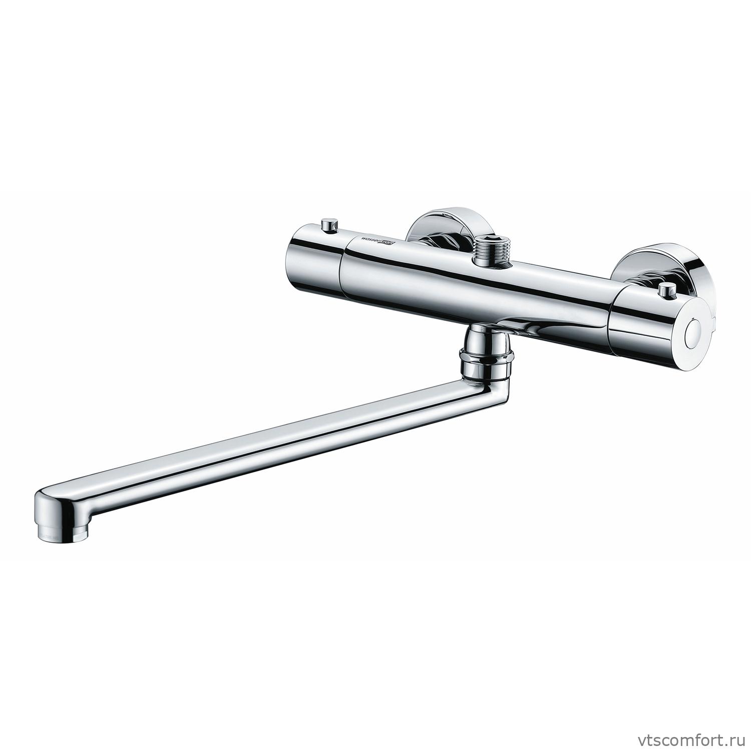 Фото WasserKraft Berkel 4822L Thermo Смеситель для ванны с длинным изливом и термостатом Изображение WasserKraft Berkel 4822L Thermo Смеситель для ванны с длинным изливом и термостатом