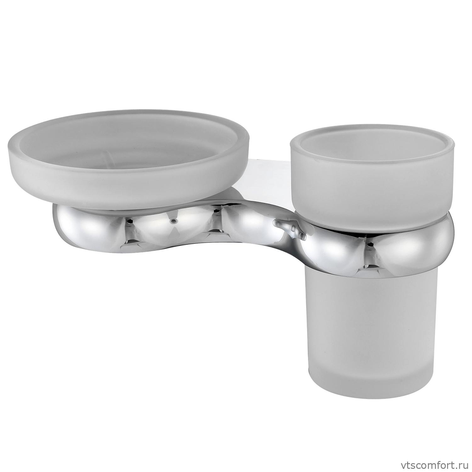 Фото WasserKraft Berkel K-6826 Держатель стакана и мыльницы Изображение WasserKraft Berkel K-6826 Держатель стакана и мыльницы