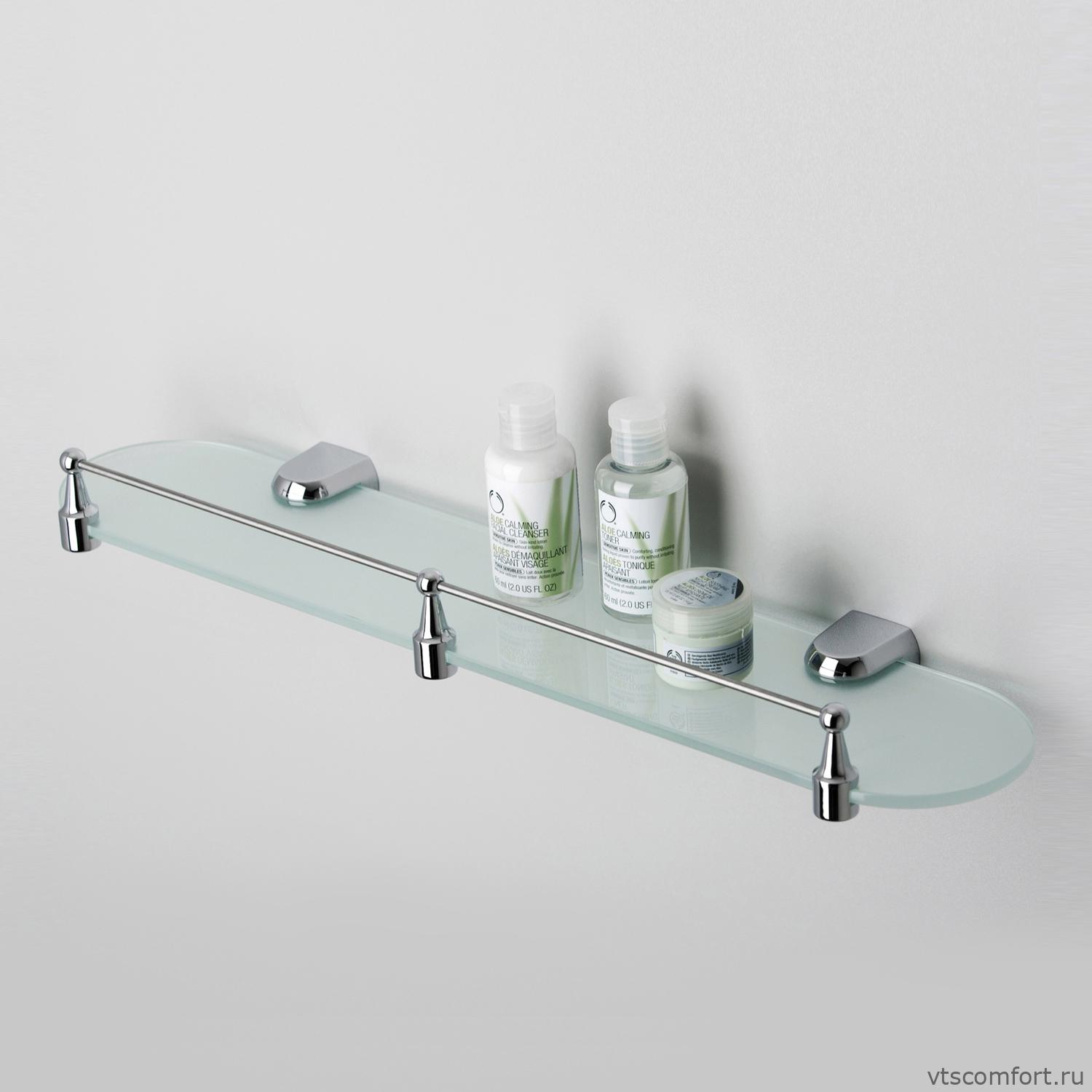 Фото WasserKraft Berkel K-6844 (ранее К-6824) Полка стеклянная с бортиком Изображение WasserKraft Berkel K-6844 (ранее К-6824) Полка стеклянная с бортиком