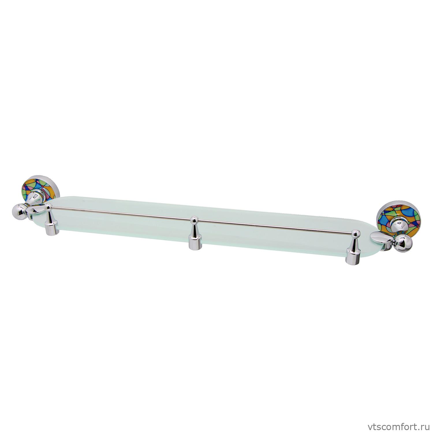 Фото WasserKraft Diemel K-2244 Полка стеклянная с бортиком Изображение WasserKraft Diemel K-2244 Полка стеклянная с бортиком