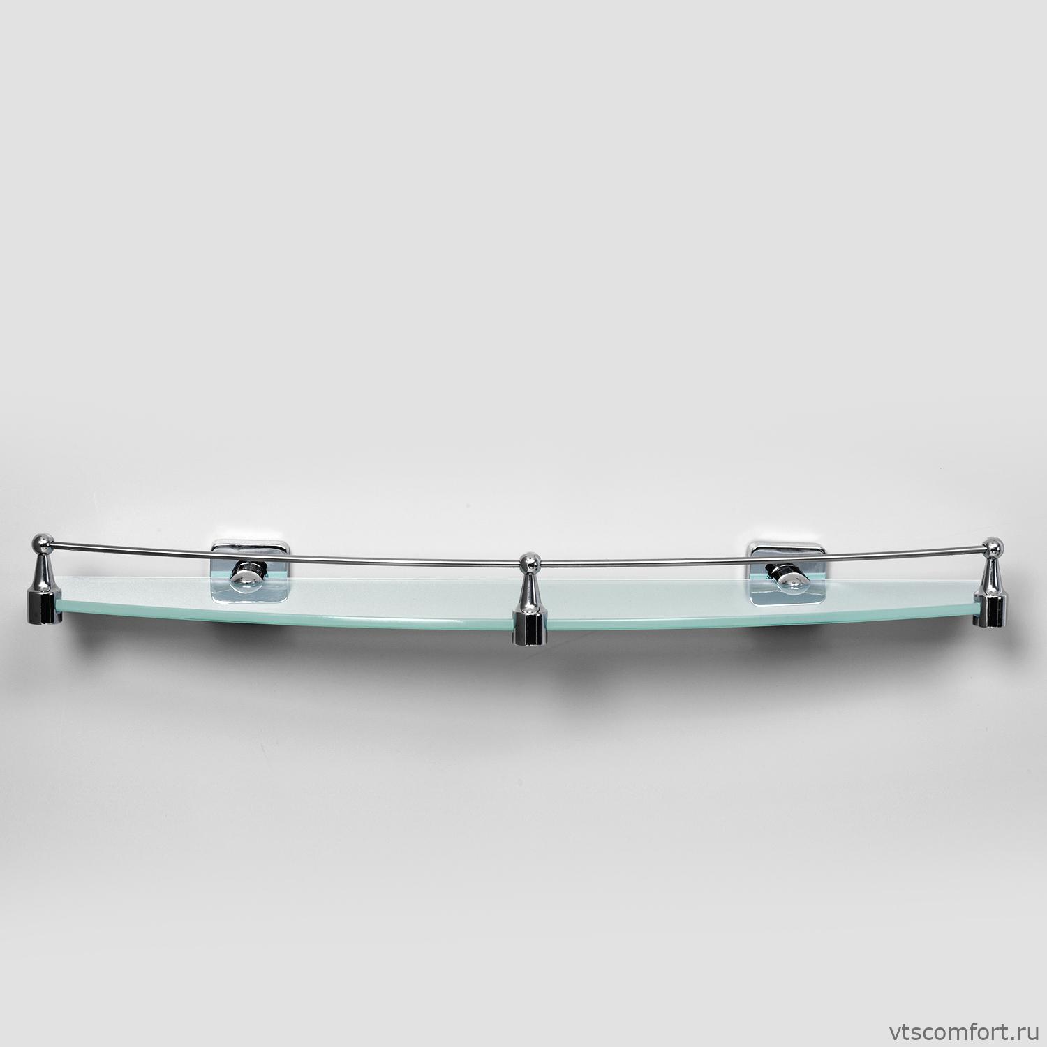 Фото WasserKraft Dill K-3944 Полка стеклянная с бортиком Изображение WasserKraft Dill K-3944 Полка стеклянная с бортиком