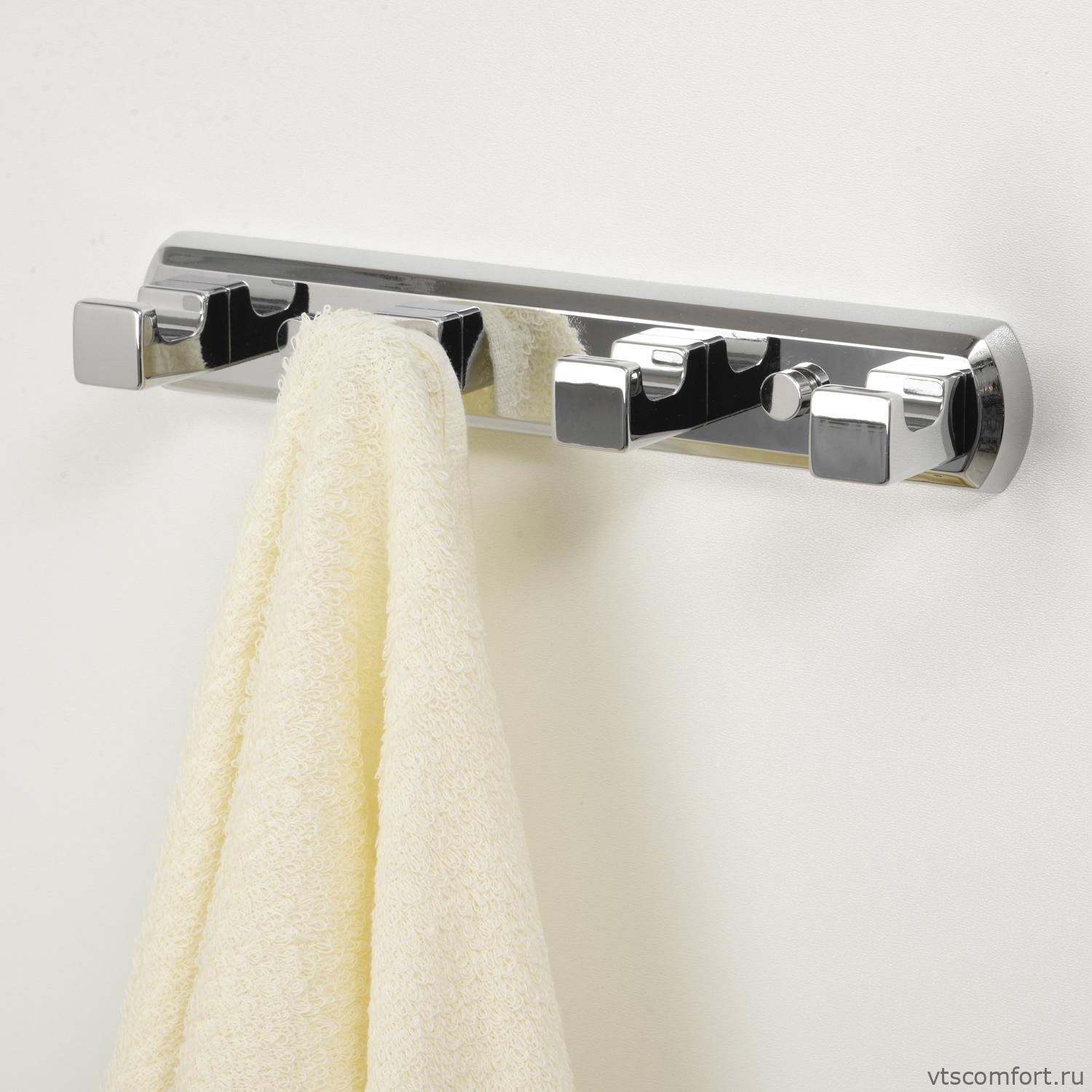 Фото WasserKraft Dill K-3974 Кронштейн настенный 4 крючка Изображение WasserKraft Dill K-3974 Кронштейн настенный 4 крючка