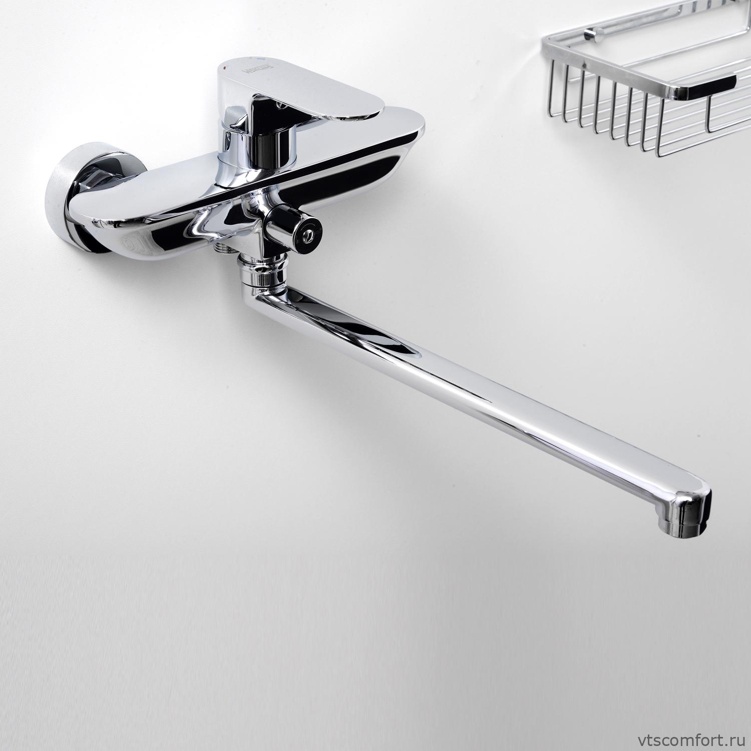 Фото WasserKraft Dinkel 5802L Смеситель для ванны с длинным изливом Изображение WasserKraft Dinkel 5802L Смеситель для ванны с длинным изливом