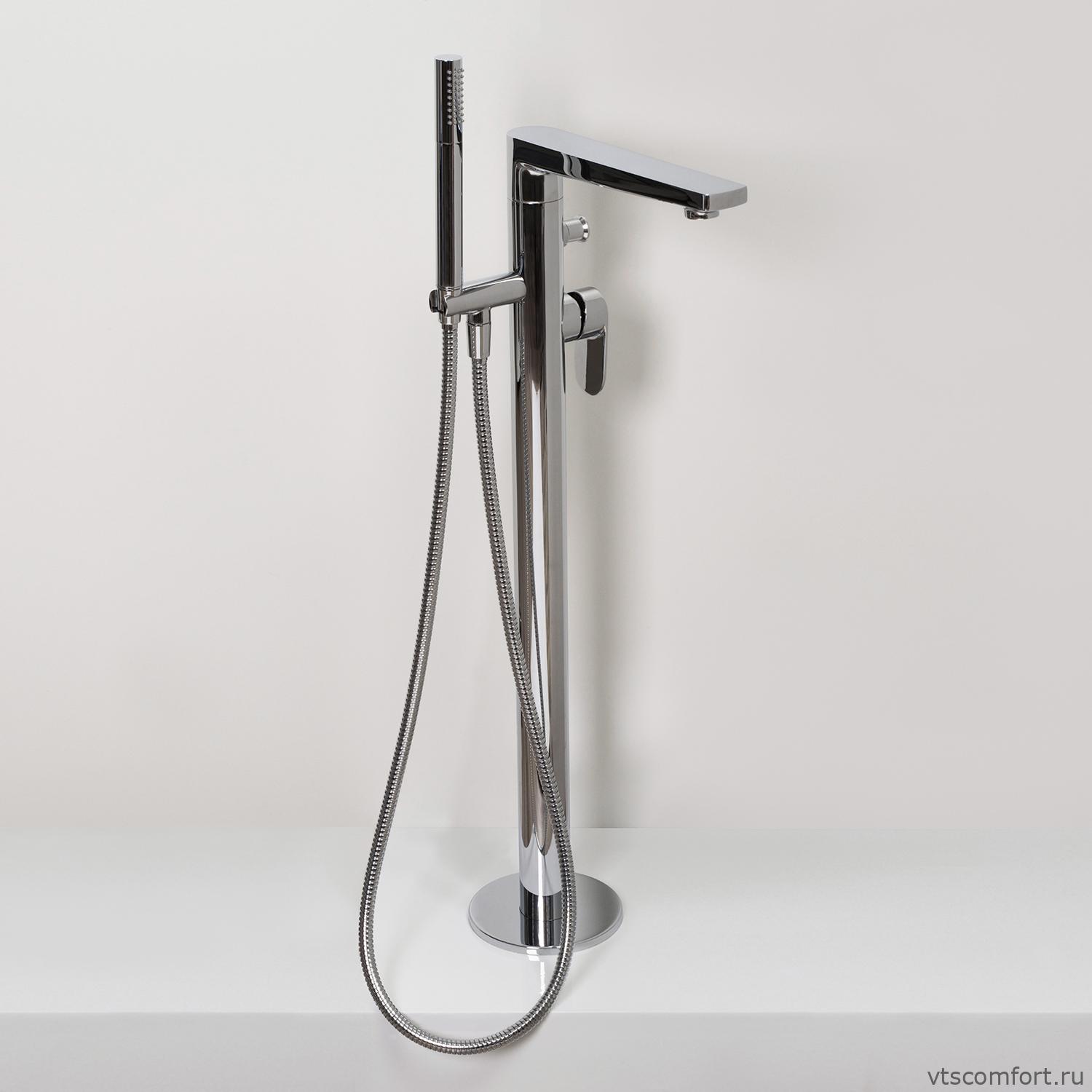 Фото WasserKraft Dinkel 5821 Напольный смеситель для ванны Изображение WasserKraft Dinkel 5821 Напольный смеситель для ванны