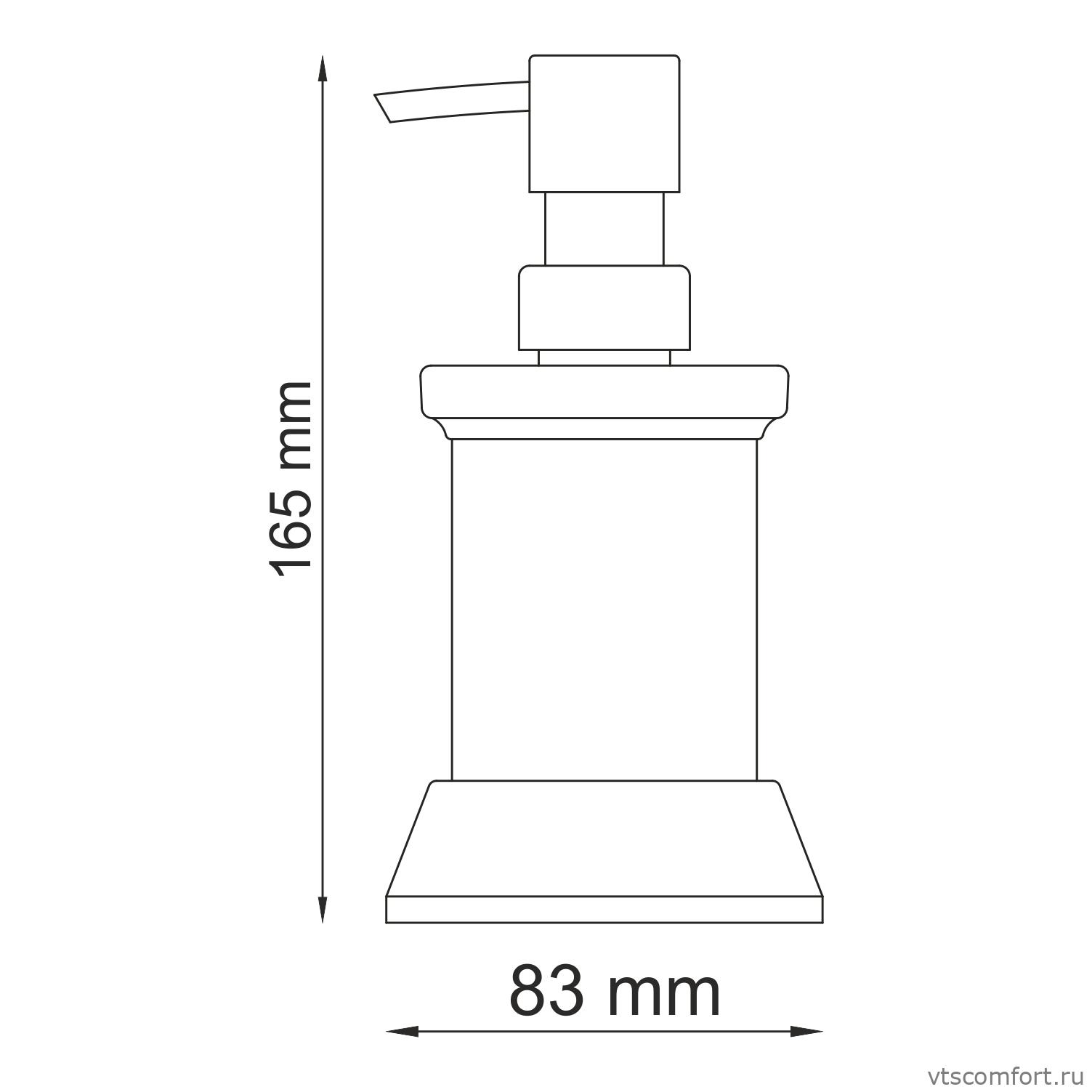 Фото WasserKraft Donau K-2499 Дозатор для жидкого мыла Изображение WasserKraft Donau K-2499 Дозатор для жидкого мыла