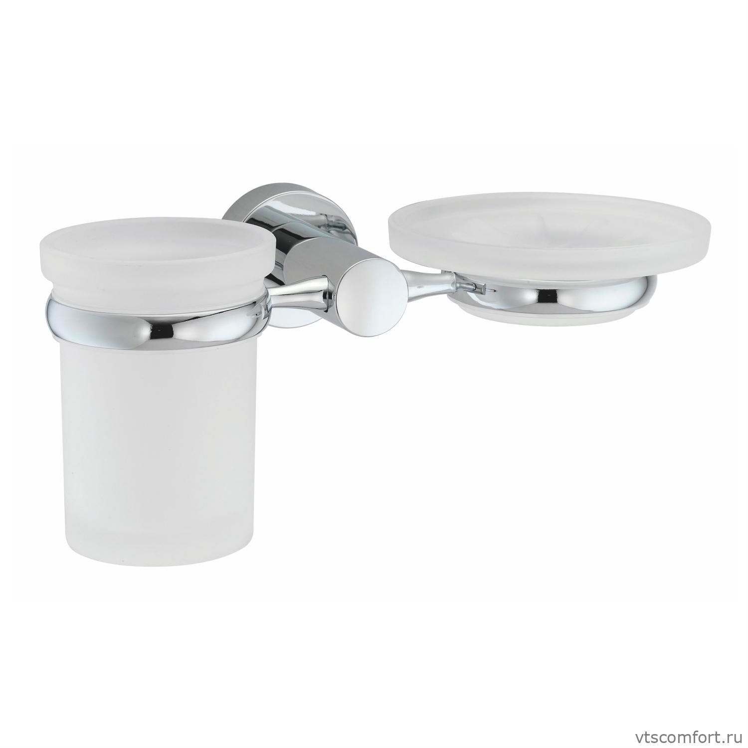 Фото WasserKraft Donau K-9426 Держатель стакана и мыльницы Изображение WasserKraft Donau K-9426 Держатель стакана и мыльницы