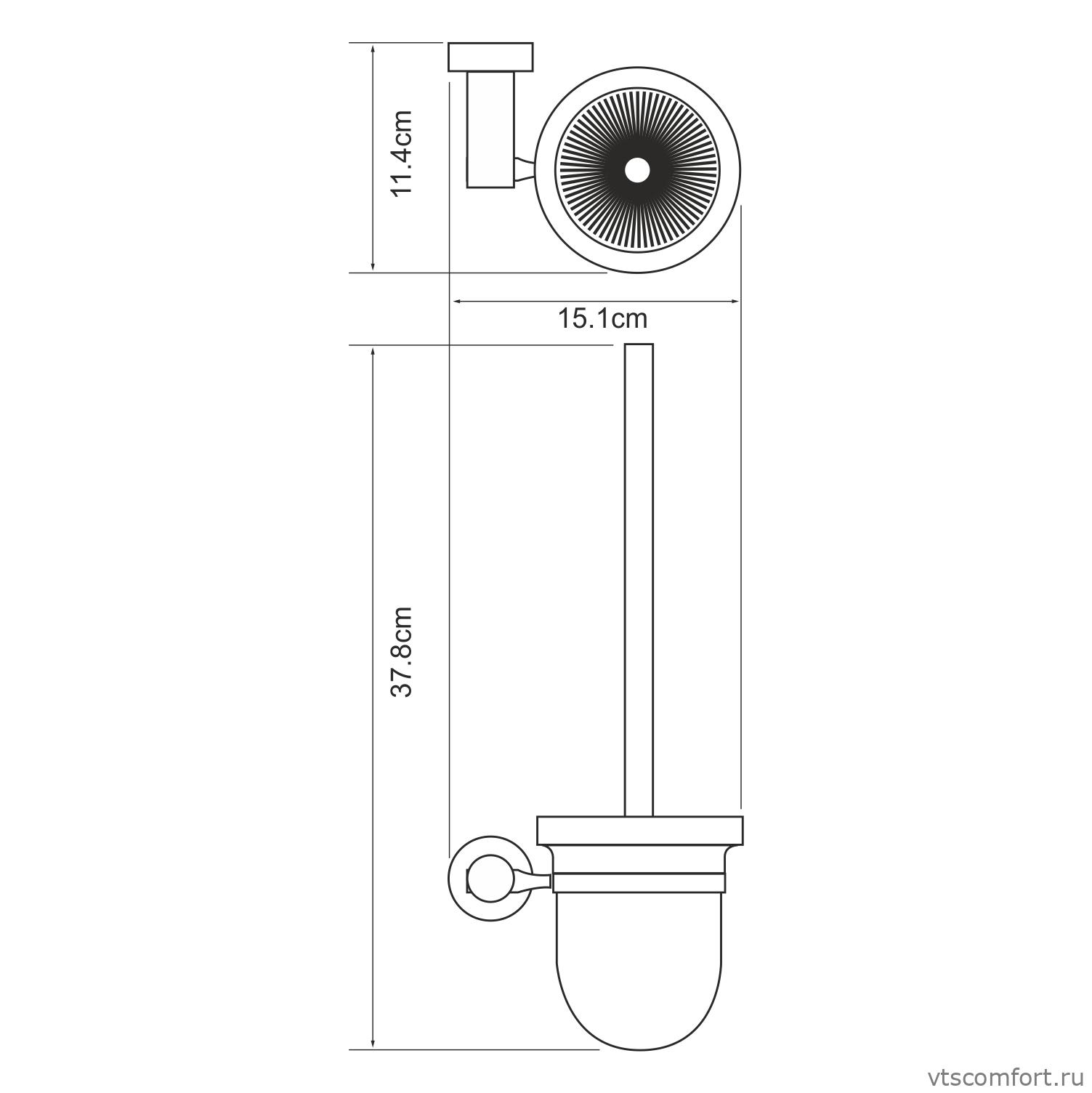 Фото WasserKraft Donau K-9427 Щетка для унитаза Изображение WasserKraft Donau K-9427 Щетка для унитаза