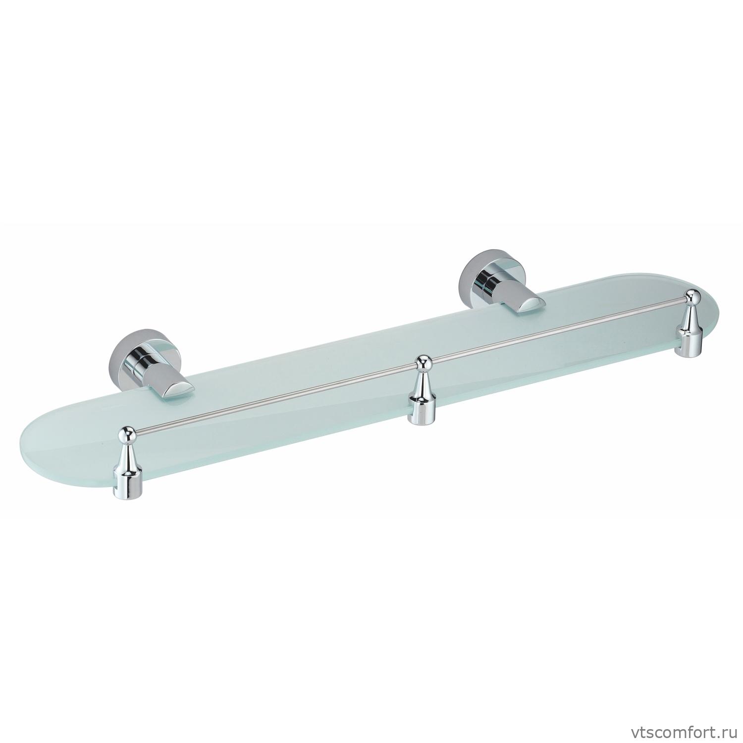 Фото WasserKraft Donau K-9444 Полка стеклянная с бортиком Изображение WasserKraft Donau K-9444 Полка стеклянная с бортиком