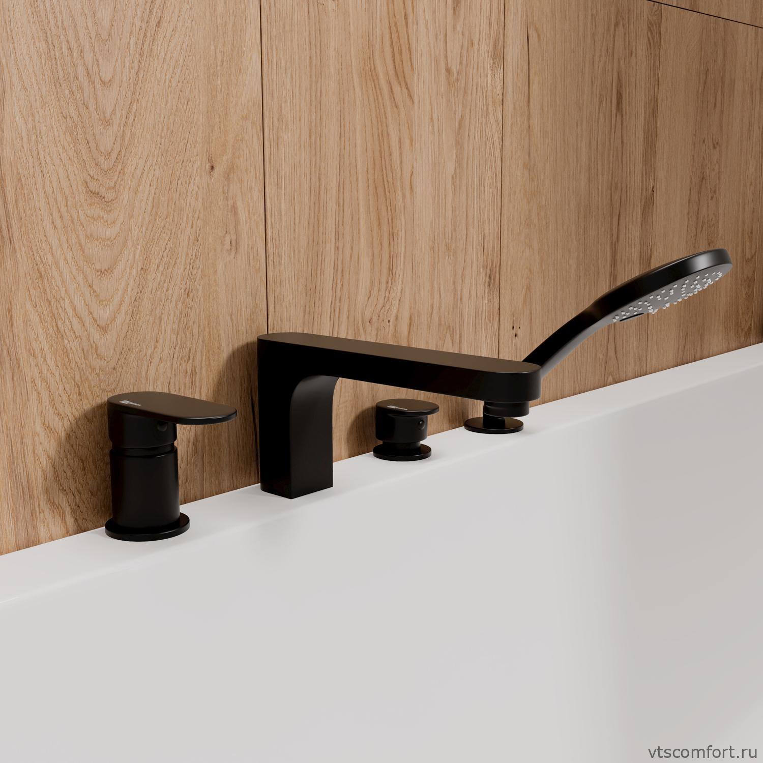 Фото WasserKraft Elbe 7455 Смеситель на борт ванны, 4 отверстия Изображение WasserKraft Elbe 7455 Смеситель на борт ванны, 4 отверстия