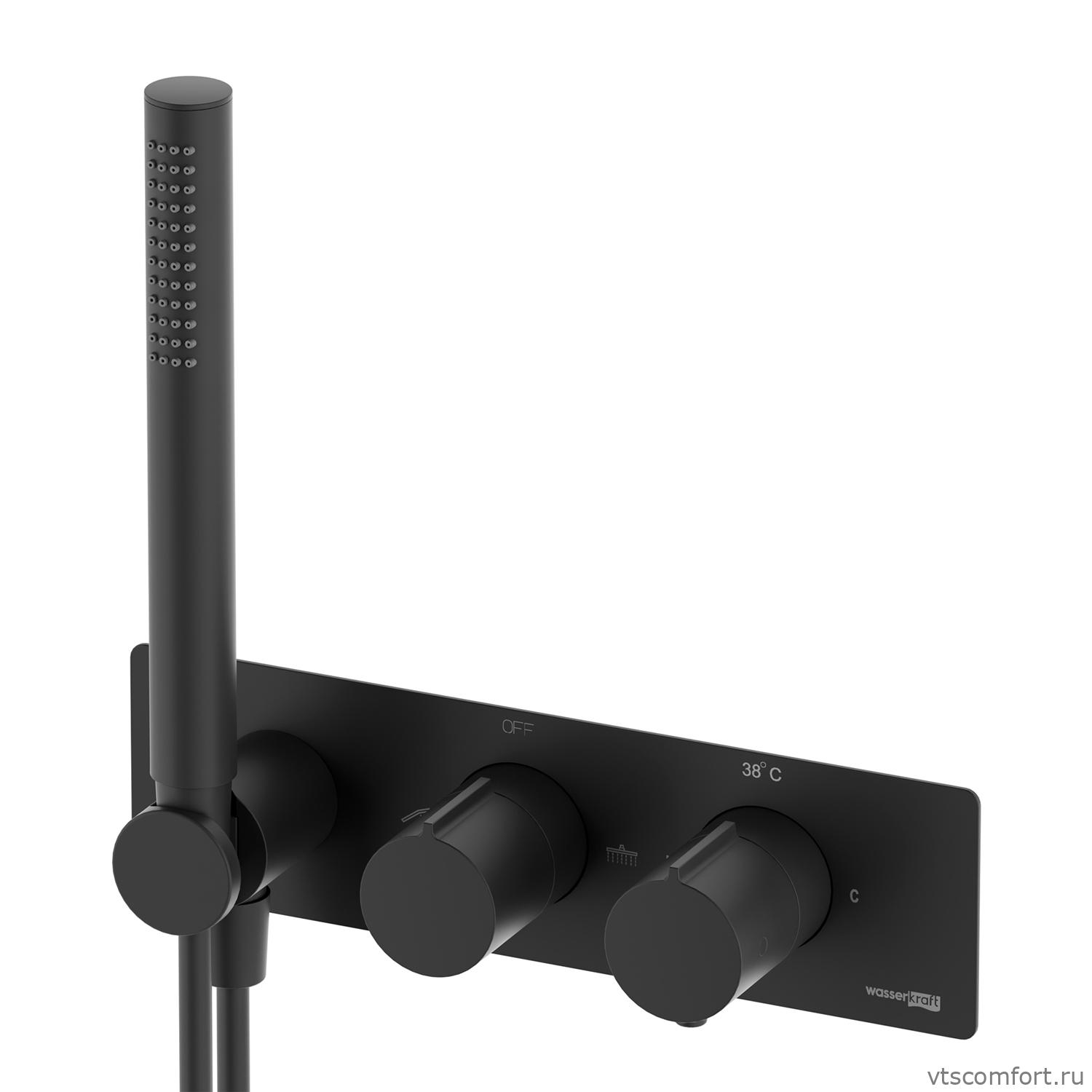 Фото WasserKraft Elbe 7488 Thermo Термостатический смеситель для душа со встраиваемой системой монтажа Изображение WasserKraft Elbe 7488 Thermo Термостатический смеситель для душа со встраиваемой системой монтажа
