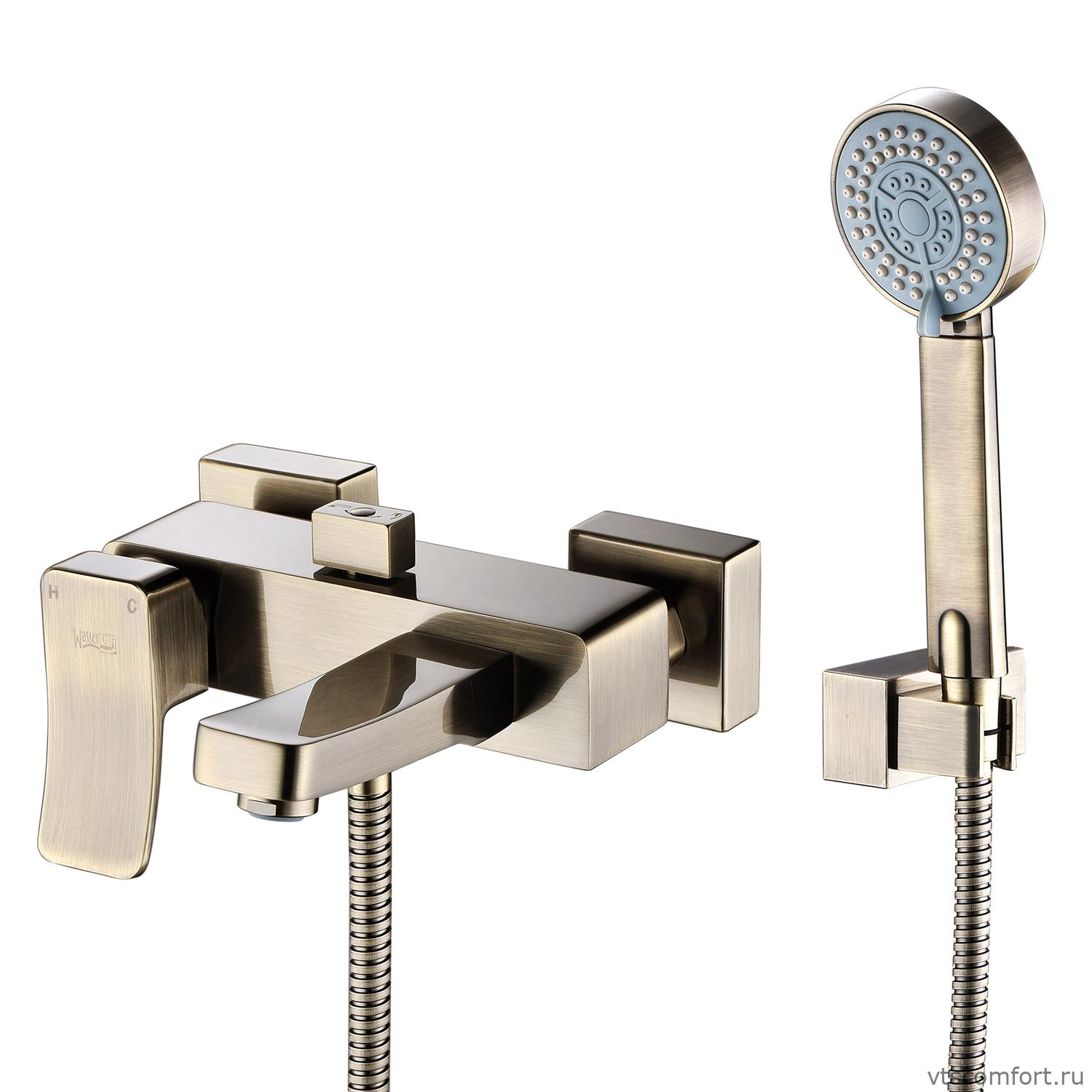 Фото WasserKraft Exter 1601 Смеситель для ванны с коротким изливом Изображение WasserKraft Exter 1601 Смеситель для ванны с коротким изливом