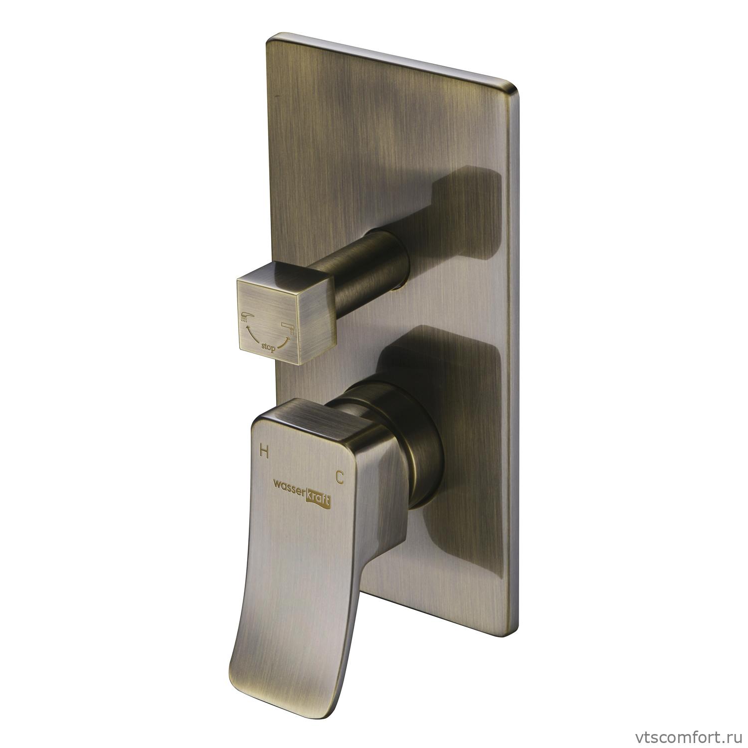 Фото WasserKraft Exter 1641 Смеситель для ванны и душа Изображение WasserKraft Exter 1641 Смеситель для ванны и душа