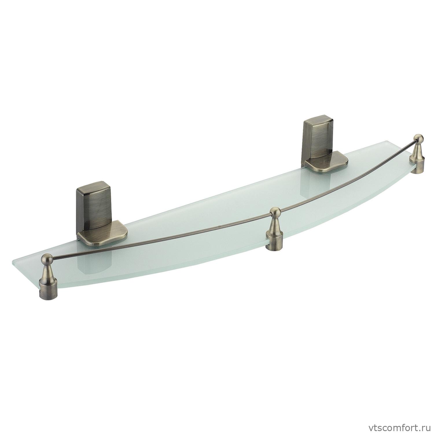 Фото WasserKraft Exter K-5244 (ранее К-5224) Полка стеклянная с бортиком Изображение WasserKraft Exter K-5244 (ранее К-5224) Полка стеклянная с бортиком