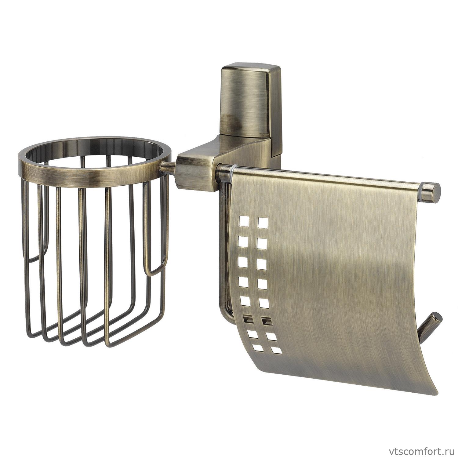 Фото WasserKraft Exter K-5259 Держатель туалетной бумаги и освежителя Изображение WasserKraft Exter K-5259 Держатель туалетной бумаги и освежителя