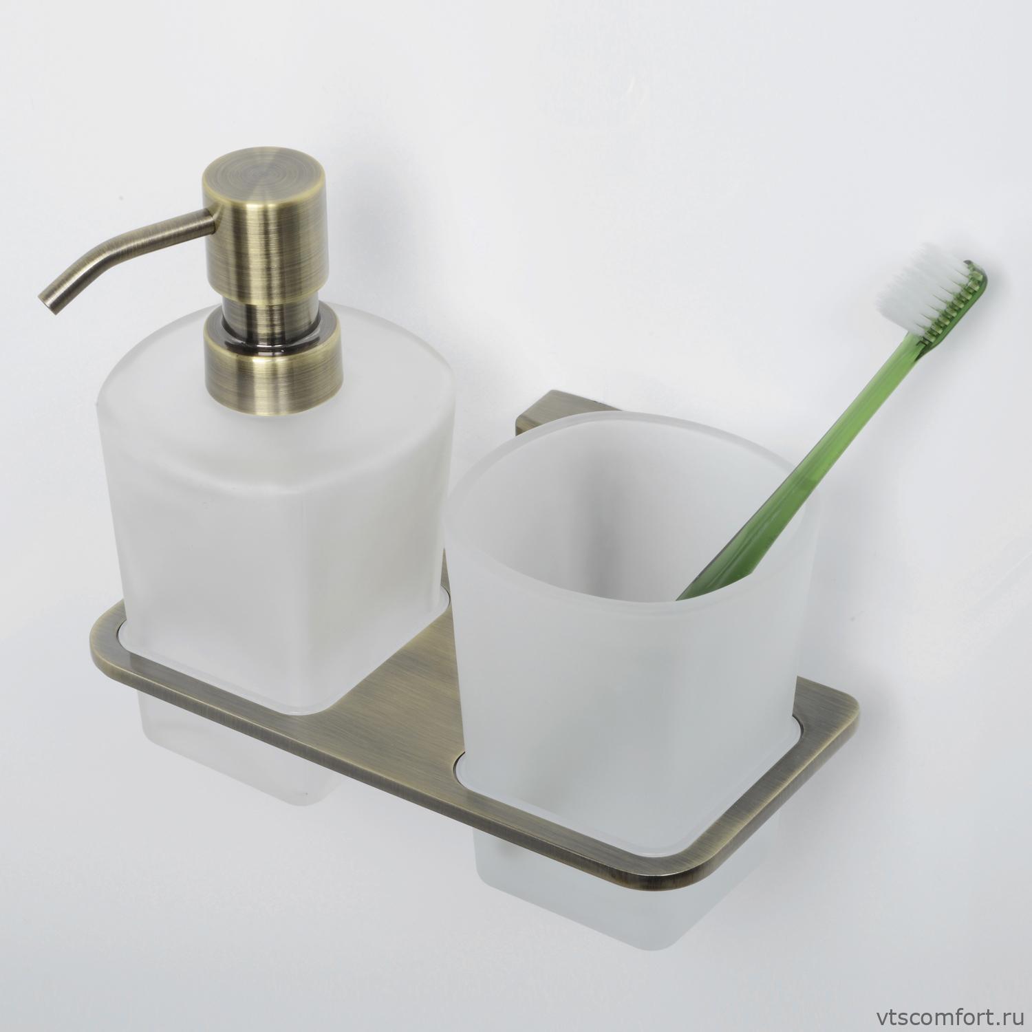 Фото WasserKraft Exter K-5289 Держатель стакана и дозатора Изображение WasserKraft Exter K-5289 Держатель стакана и дозатора