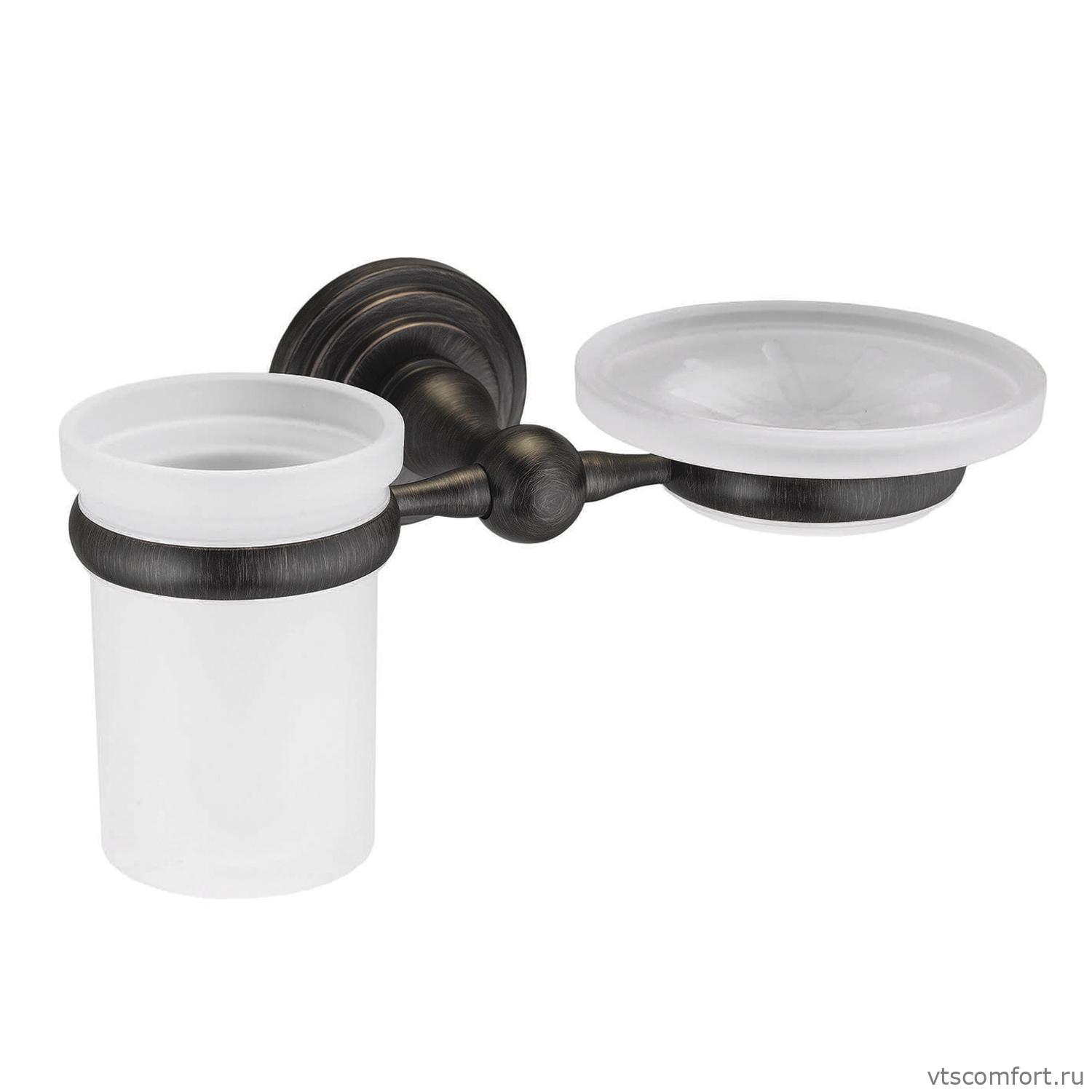 Фото WasserKraft Isar K-7326 Держатель стакана и мыльницы Изображение WasserKraft Isar K-7326 Держатель стакана и мыльницы