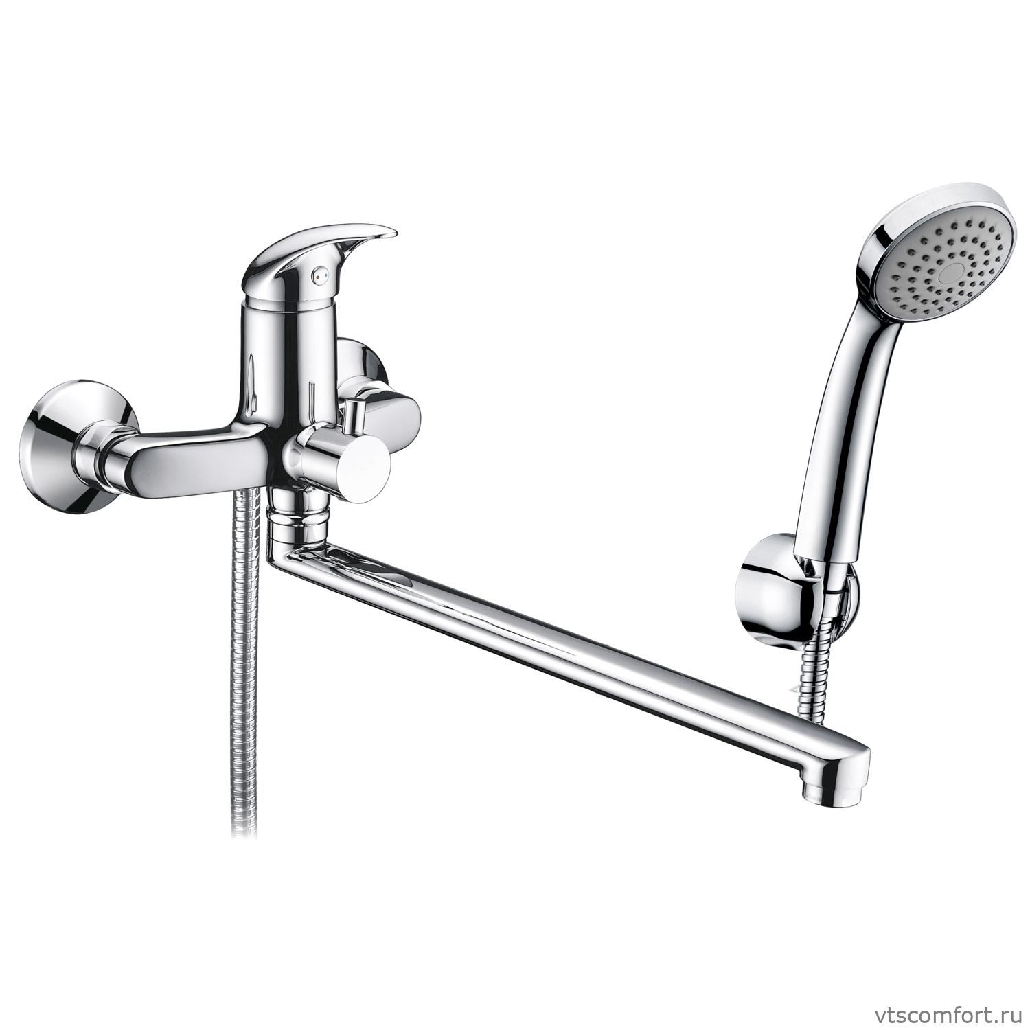 Фото WasserKraft Isen 2602L Смеситель для ванны с длинным изливом Изображение WasserKraft Isen 2602L Смеситель для ванны с длинным изливом