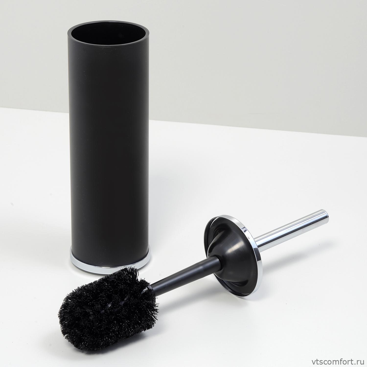 Фото WasserKraft K-1027BLACK Щетка для унитаза напольная Изображение WasserKraft K-1027BLACK Щетка для унитаза напольная