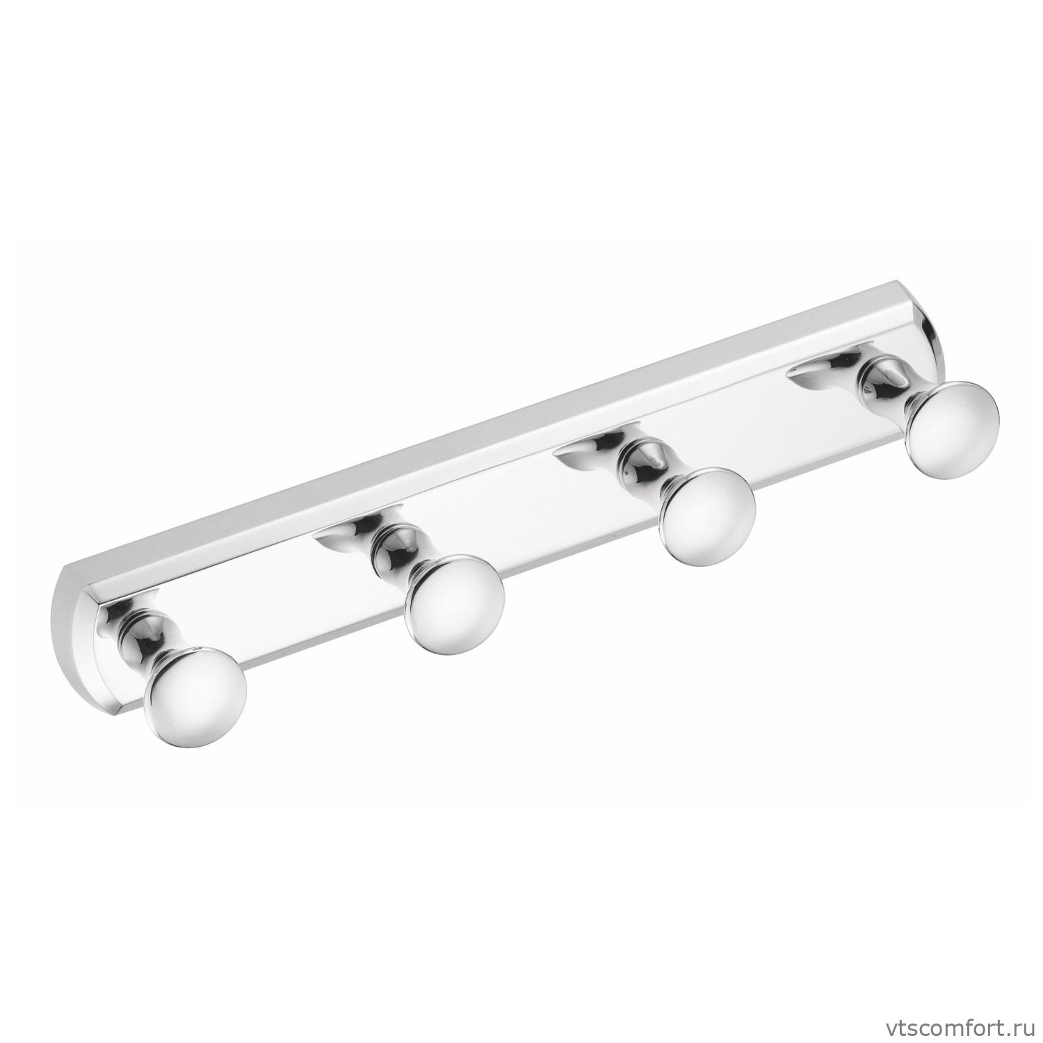 Фото WasserKraft K-1074 Кронштейн настенный 4 крючка Изображение WasserKraft K-1074 Кронштейн настенный 4 крючка