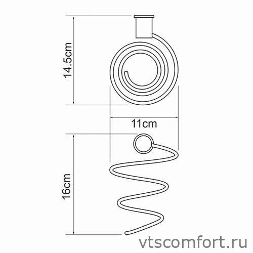 Фото WasserKraft K-1080BLACK Держатель фена Изображение WasserKraft K-1080BLACK Держатель фена