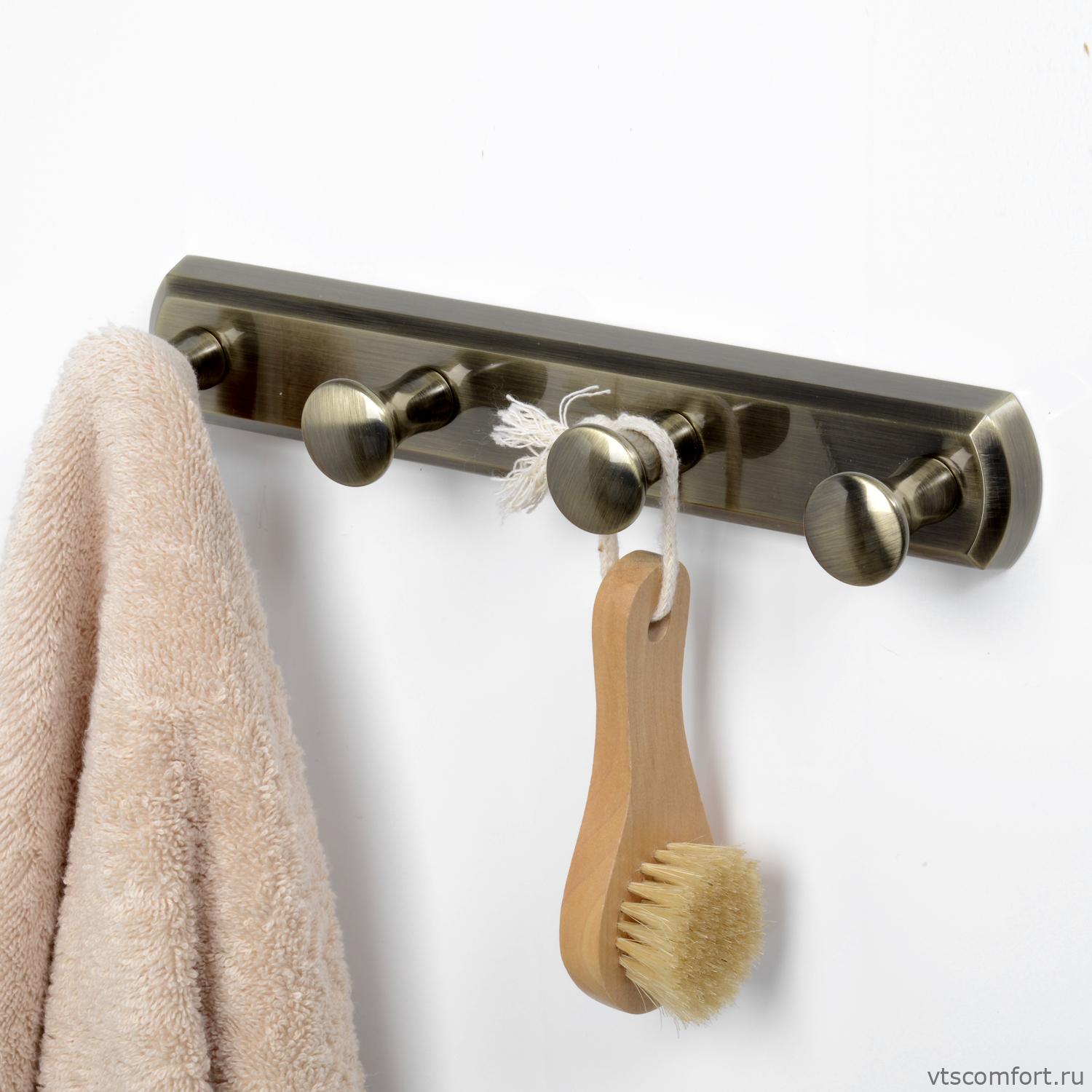 Фото WasserKraft K-1094 Кронштейн настенный 4 крючка Изображение WasserKraft K-1094 Кронштейн настенный 4 крючка