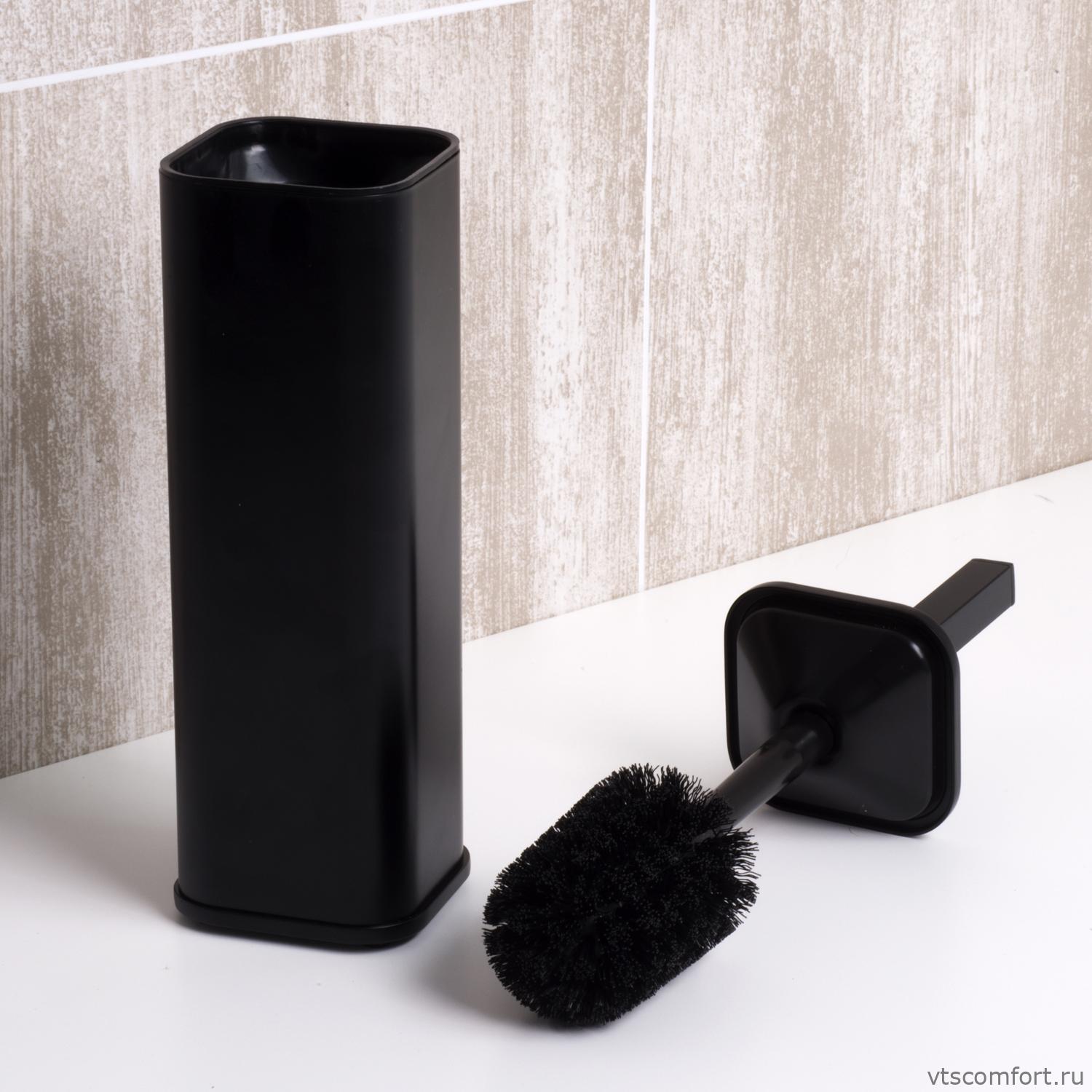 Фото WasserKraft K-1117BLACK Щетка для унитаза напольная Изображение WasserKraft K-1117BLACK Щетка для унитаза напольная