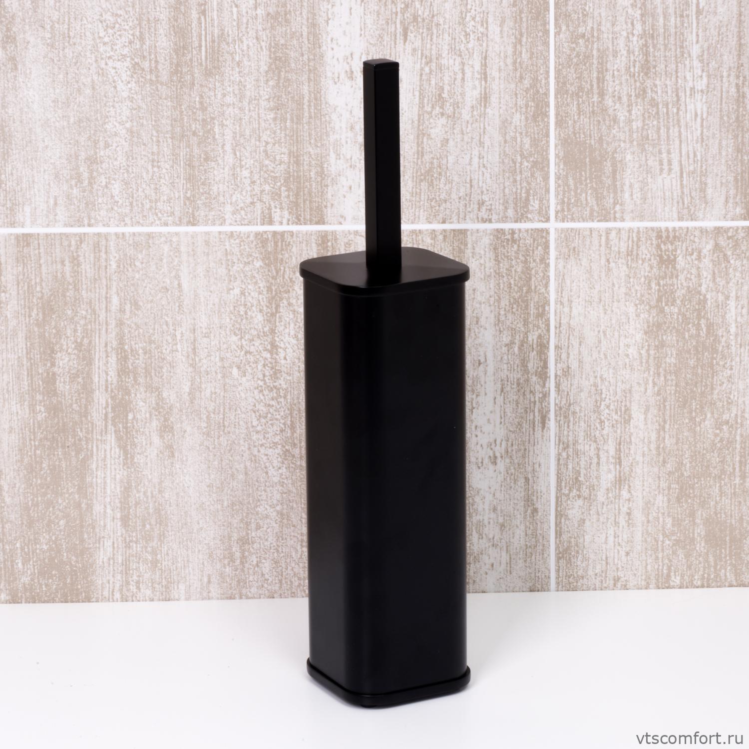 Фото WasserKraft K-1117BLACK Щетка для унитаза напольная Изображение WasserKraft K-1117BLACK Щетка для унитаза напольная