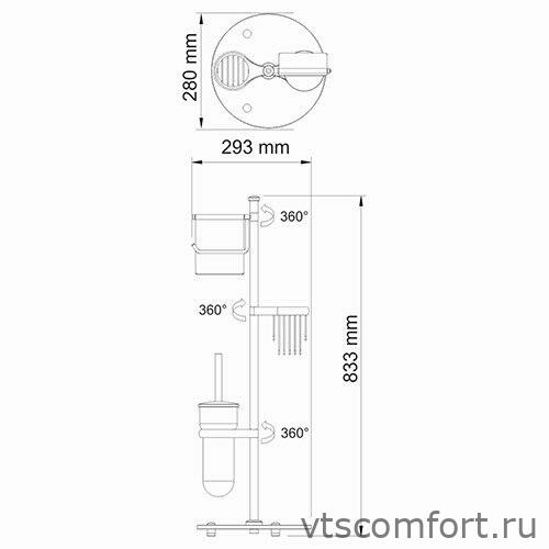 Фото WasserKraft K-1256 Комбинированная напольная стойка Изображение WasserKraft K-1256 Комбинированная напольная стойка