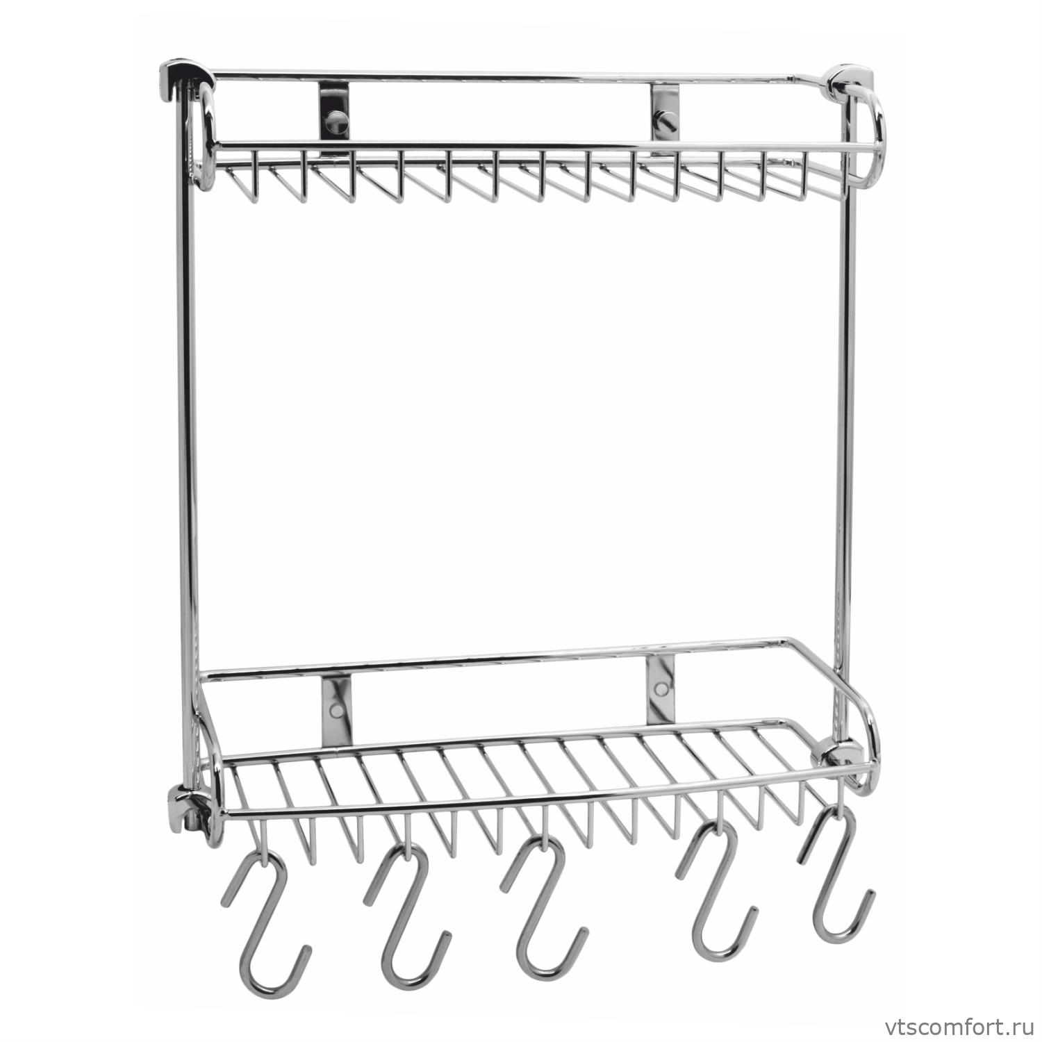 Фото WasserKraft K-1422 Полка металлическая двойная Изображение WasserKraft K-1422 Полка металлическая двойная