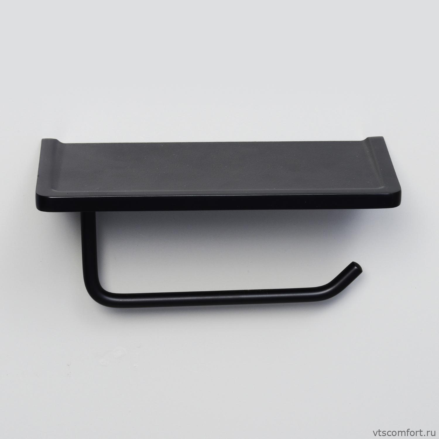 Фото WasserKraft K-1525 Держатель туалетной бумаги с полочкой для телефона Изображение WasserKraft K-1525 Держатель туалетной бумаги с полочкой для телефона