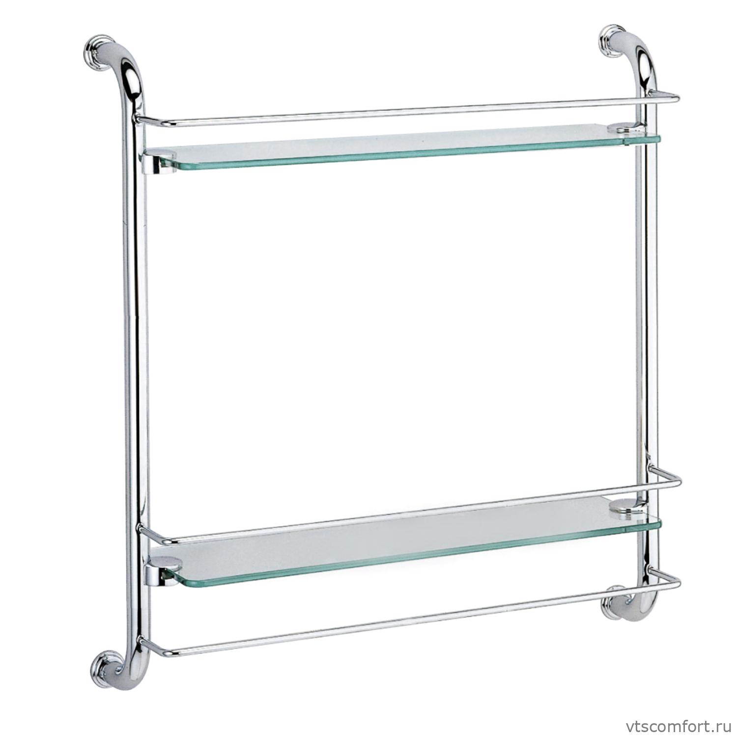 Фото WasserKraft K-2022 Полка стеклянная двойная Изображение WasserKraft K-2022 Полка стеклянная двойная
