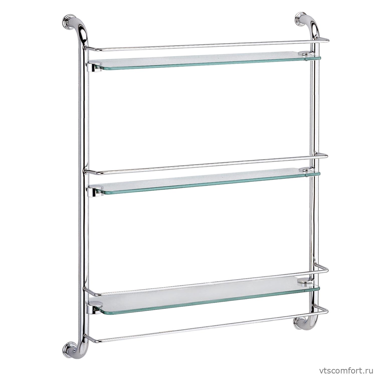 Фото WasserKraft K-2033 Полка стеклянная тройная Изображение WasserKraft K-2033 Полка стеклянная тройная