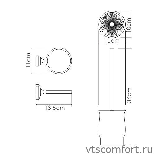 Фото WasserKraft K-24127 Щетка для унитаза подвесная Изображение WasserKraft K-24127 Щетка для унитаза подвесная